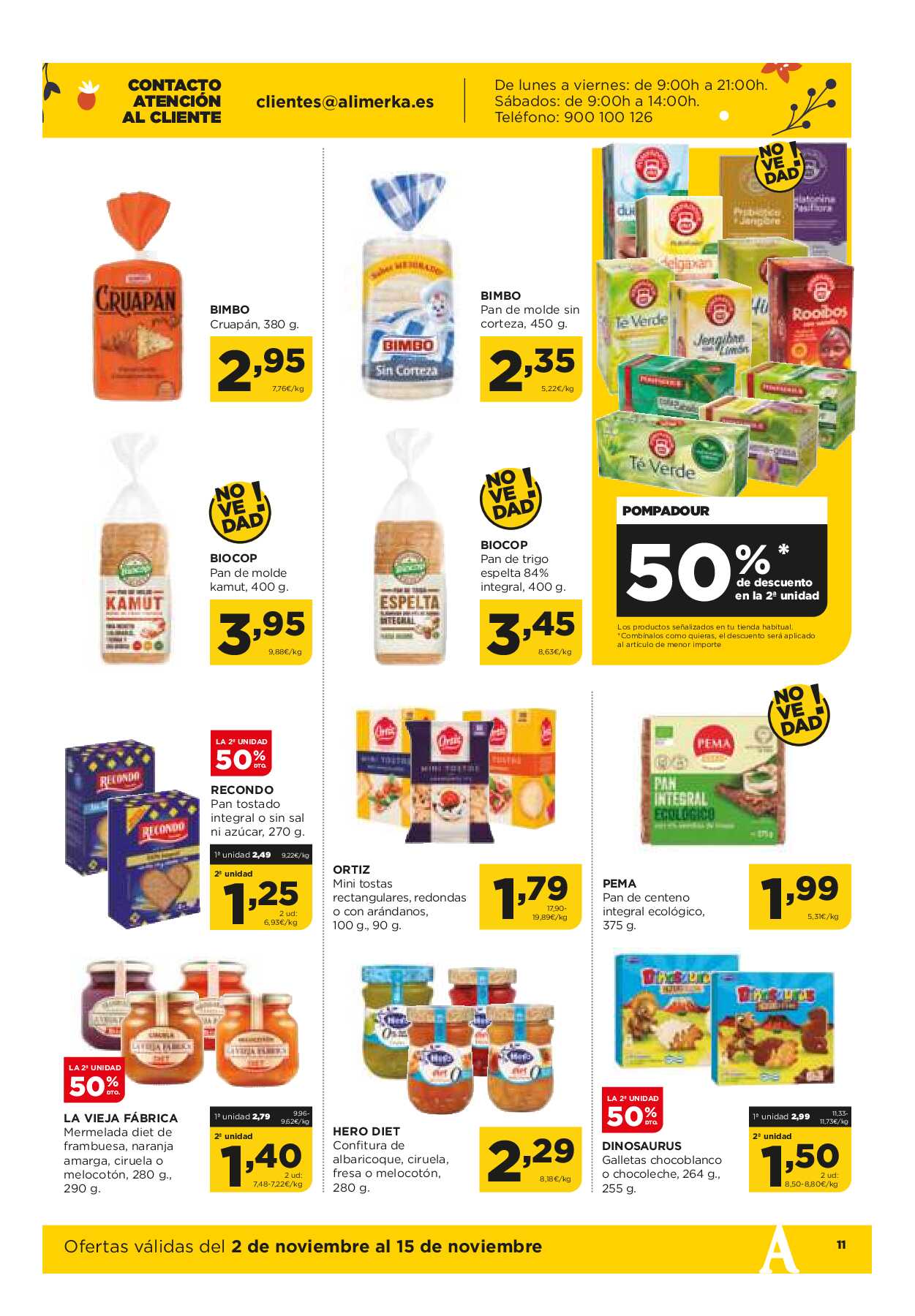 Ofertas quincenales Alimerka. Página 11