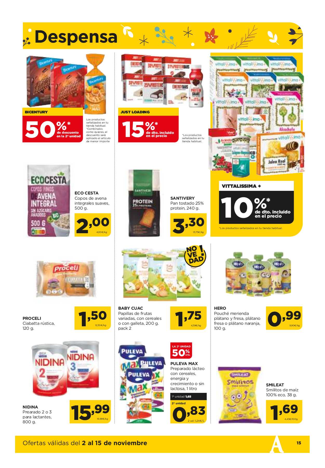 Ofertas quincenales Alimerka. Página 15