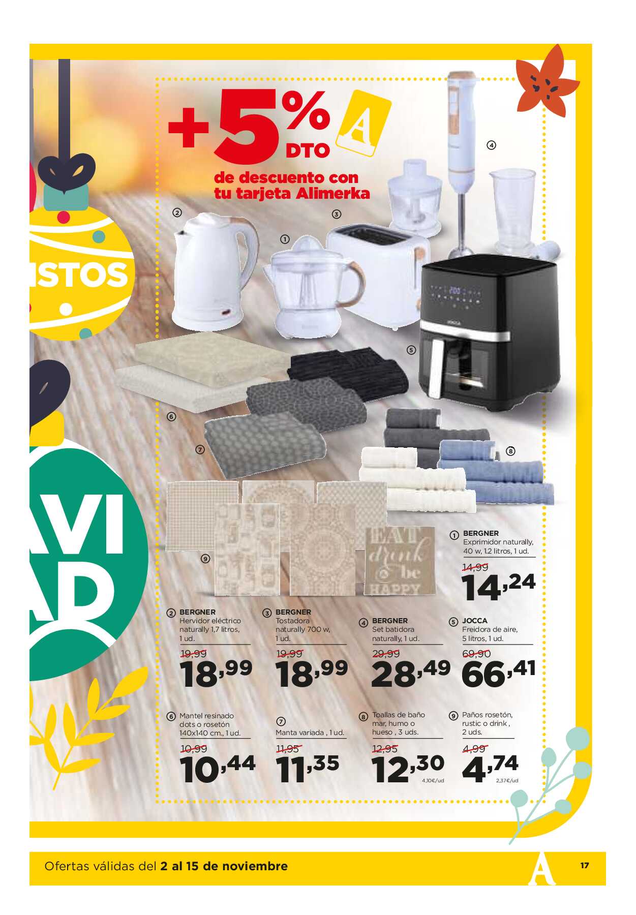 Ofertas quincenales Alimerka. Página 17