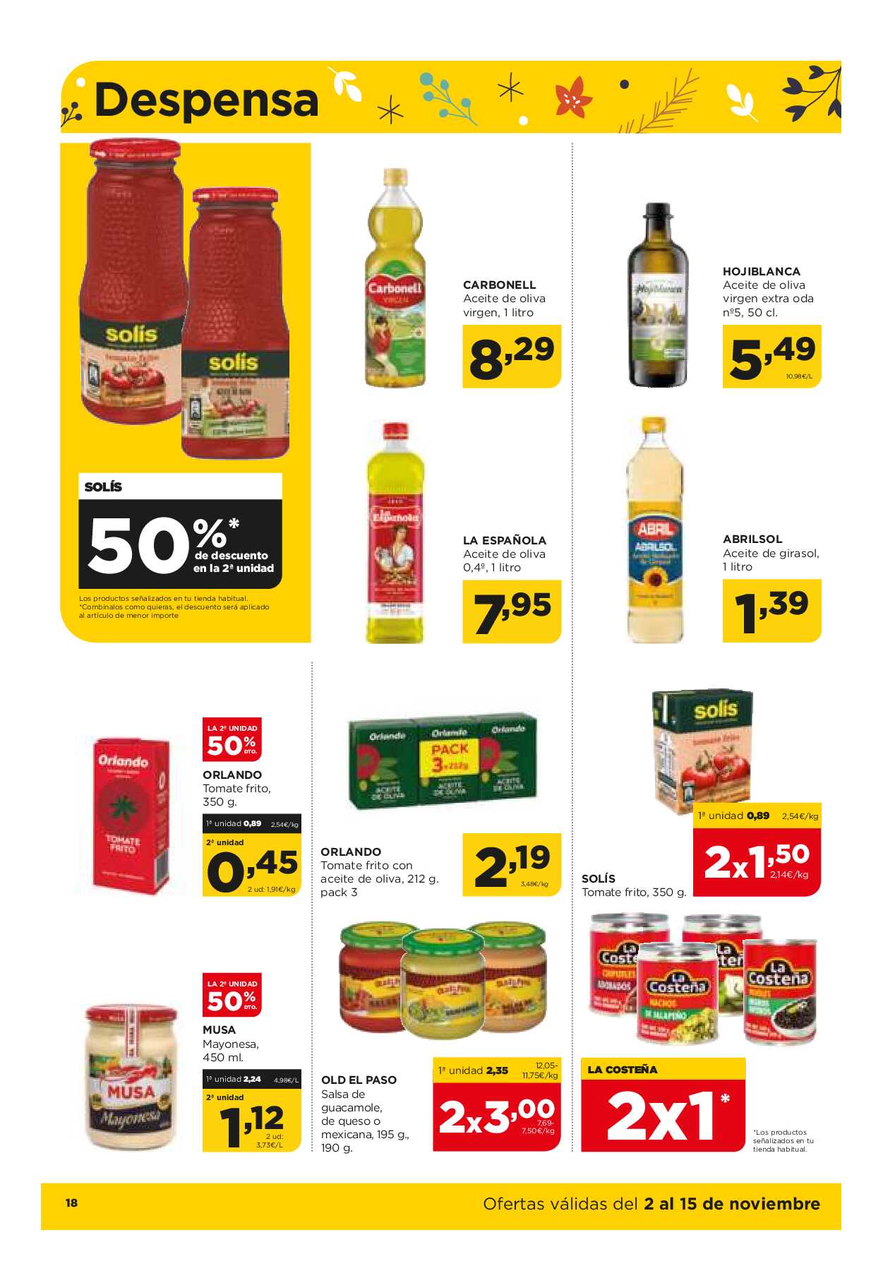 Ofertas quincenales Alimerka. Página 18