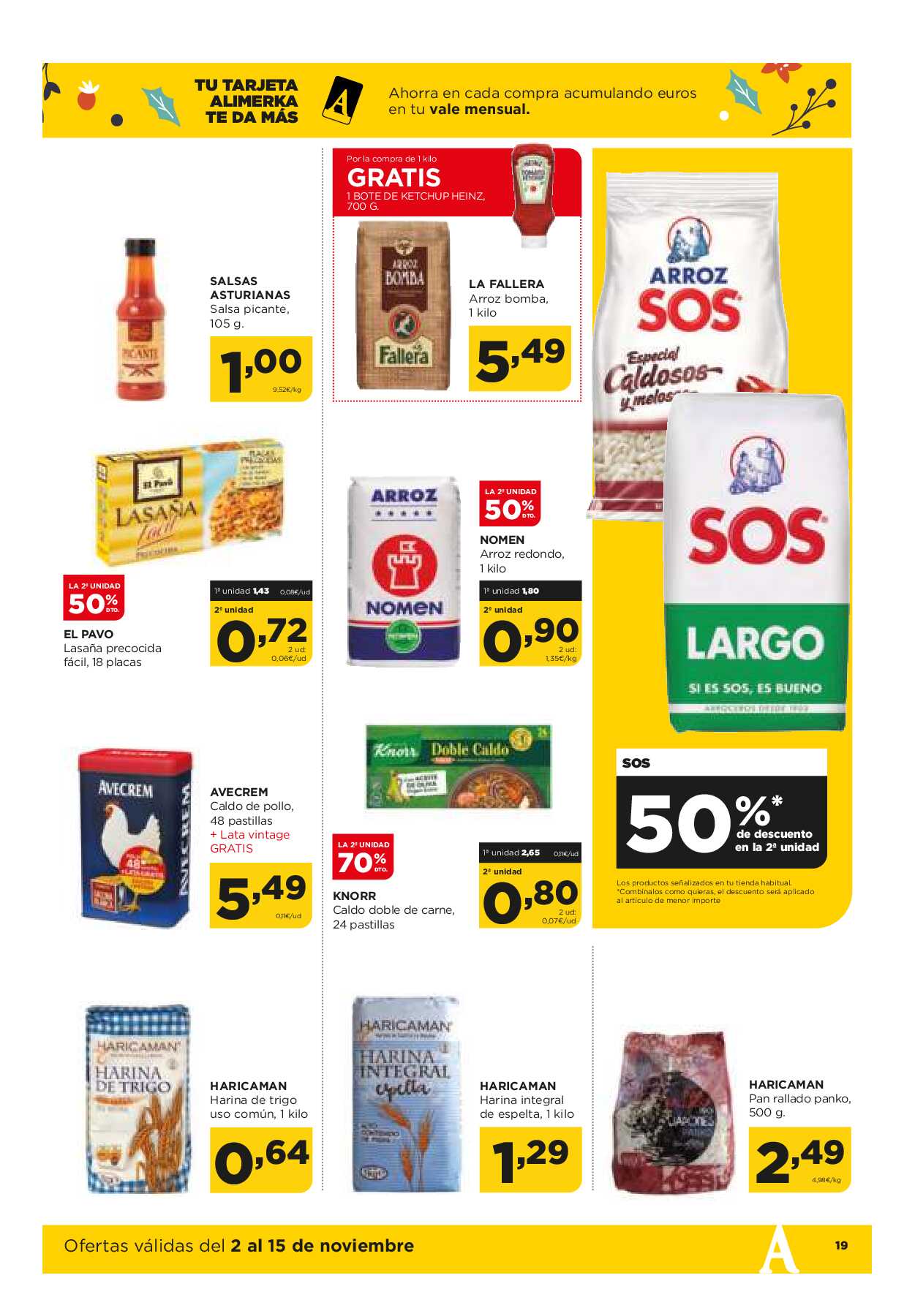 Ofertas quincenales Alimerka. Página 19