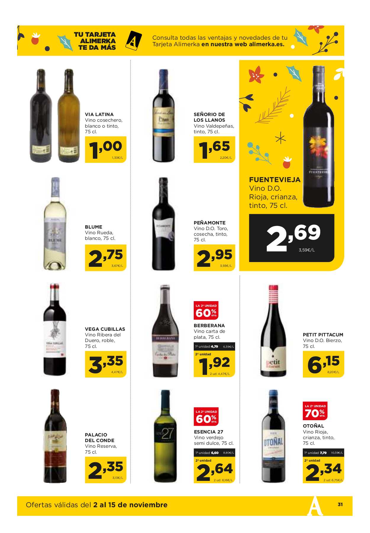 Ofertas quincenales Alimerka. Página 31