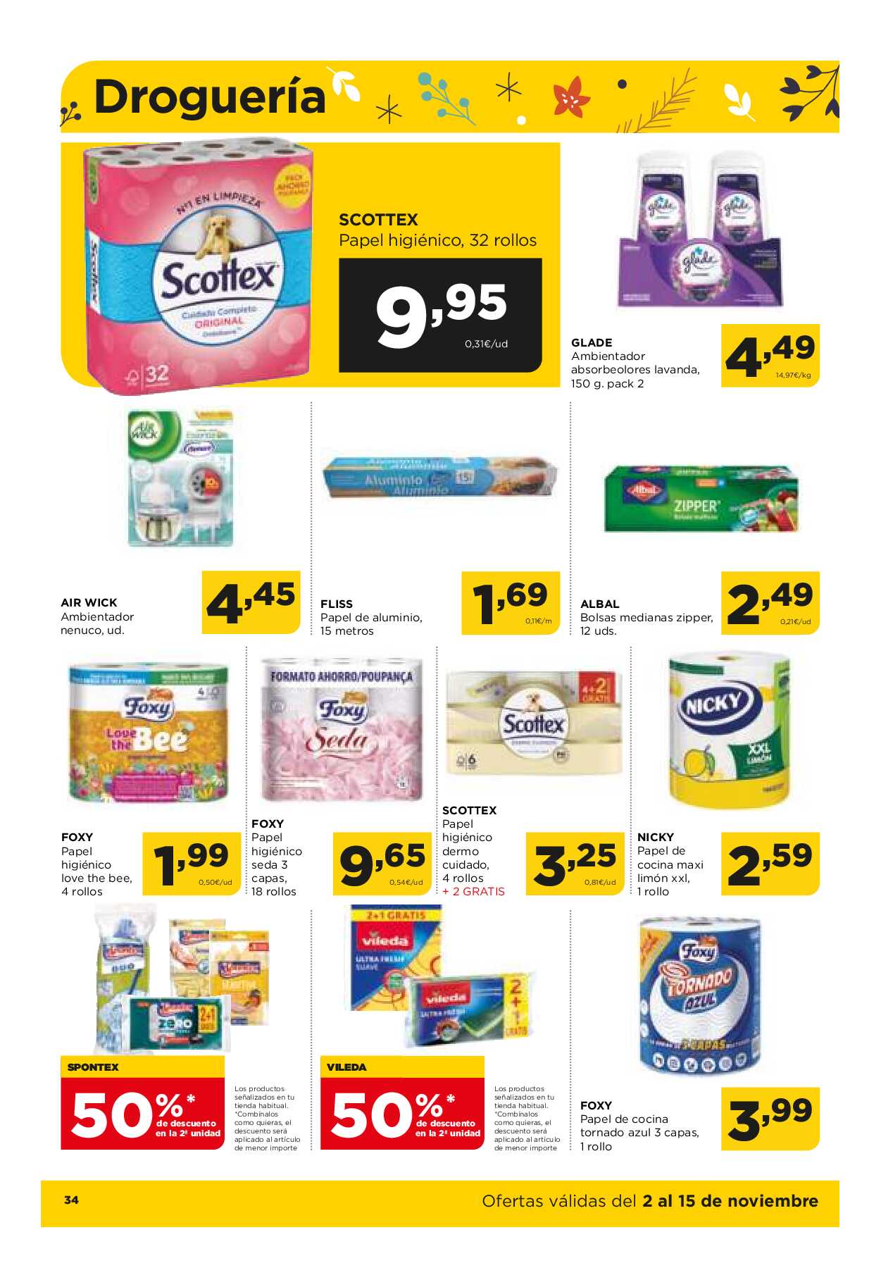 Ofertas quincenales Alimerka. Página 34