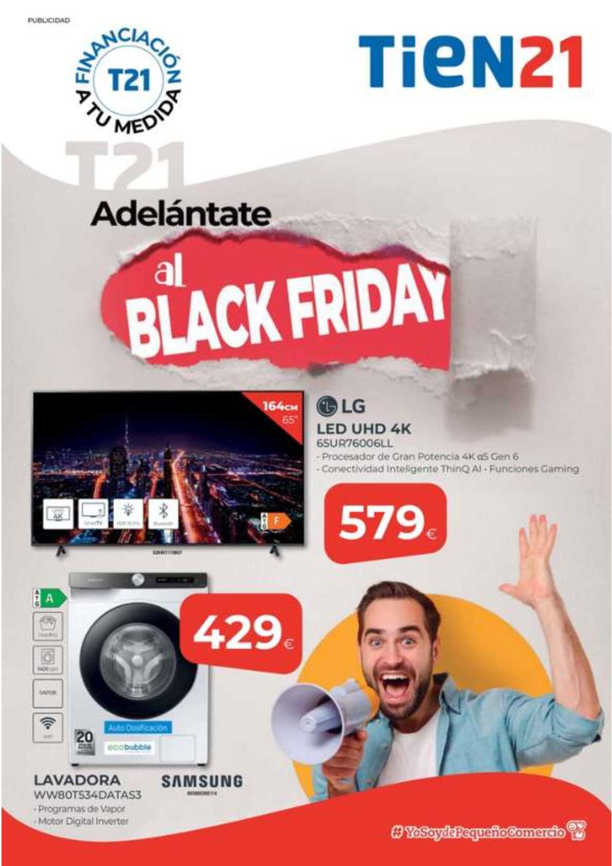 Adelántate al Black Friday Tien21. Página 01