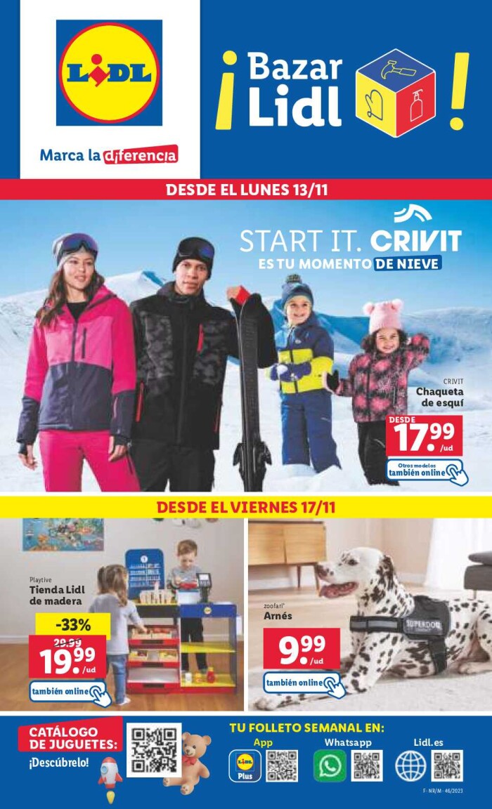 Ofertas semanales bazar Lidl. Página de portada