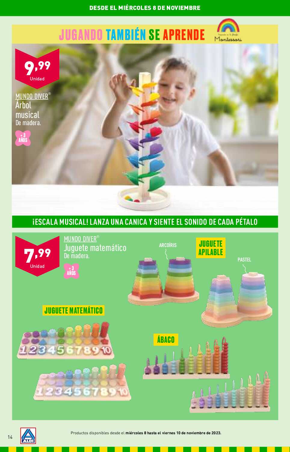 Folleto juguetes Aldi. Página 14