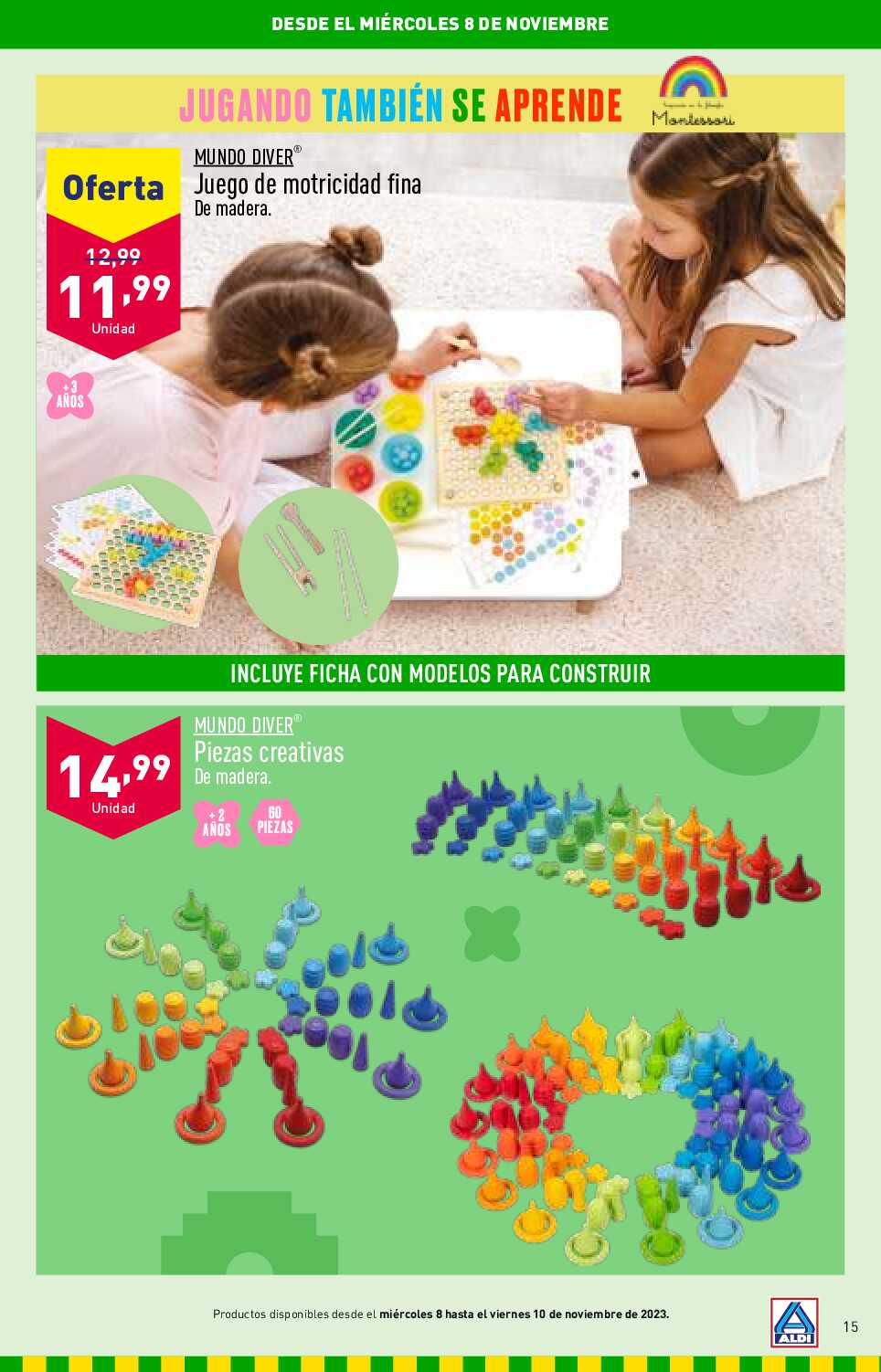 Folleto juguetes Aldi. Página 15