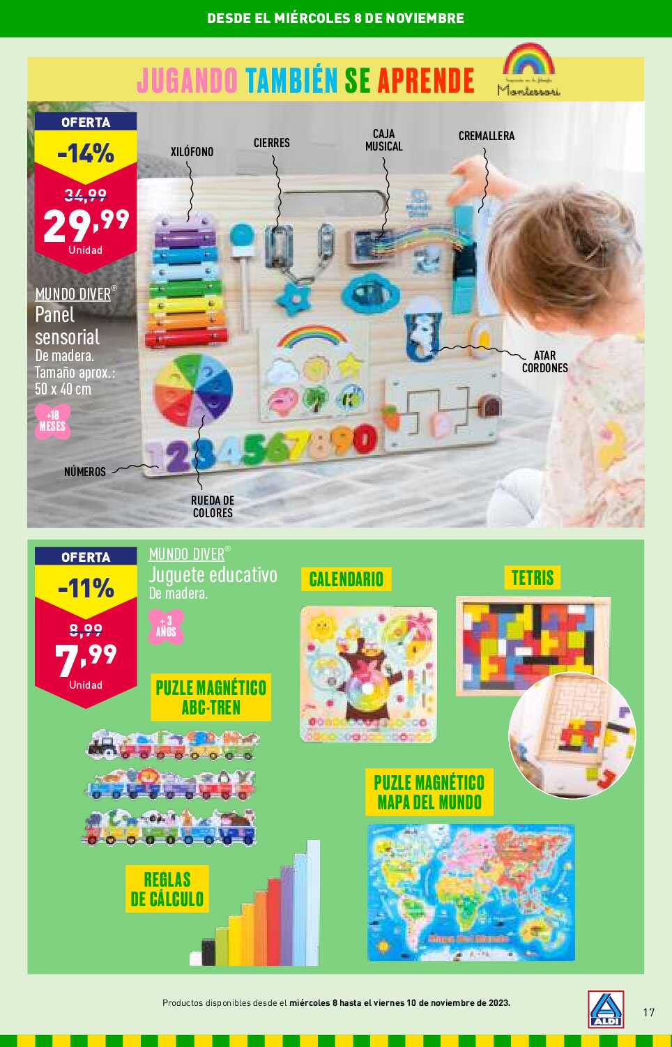 Folleto juguetes Aldi. Página 17