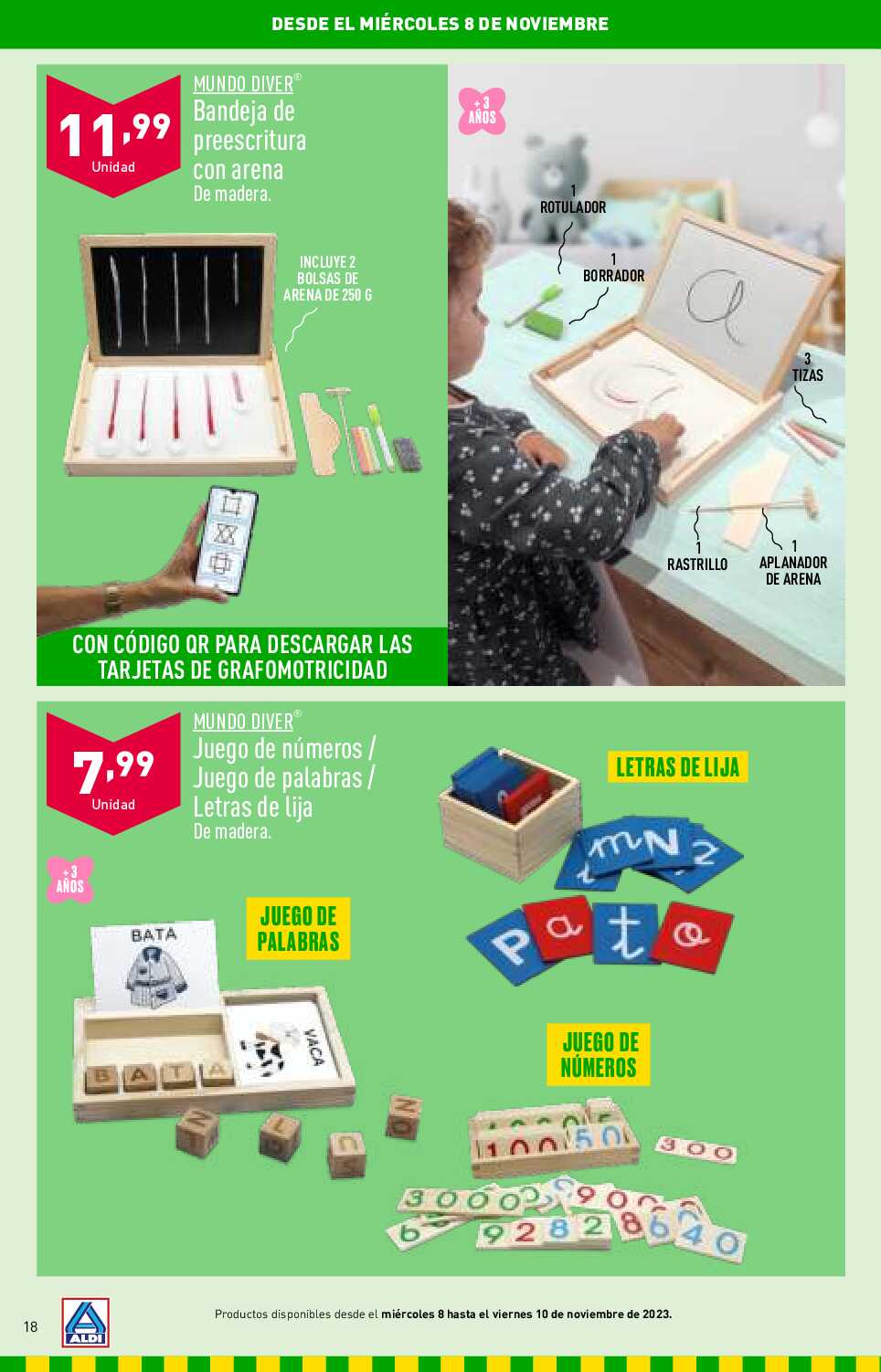 Folleto juguetes Aldi. Página 18