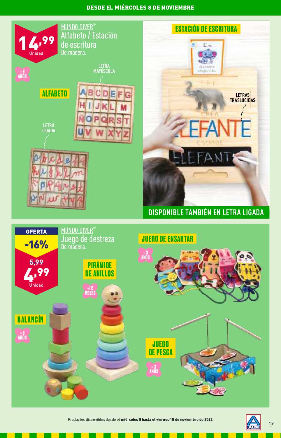 Folleto juguetes Aldi. Página 19