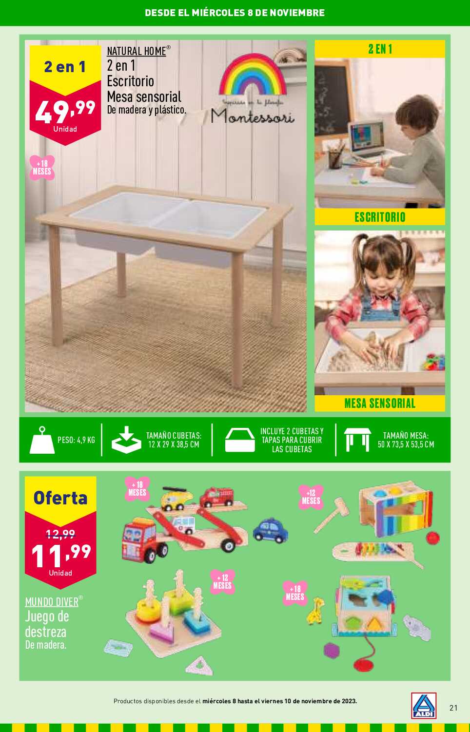 Folleto juguetes Aldi. Página 21