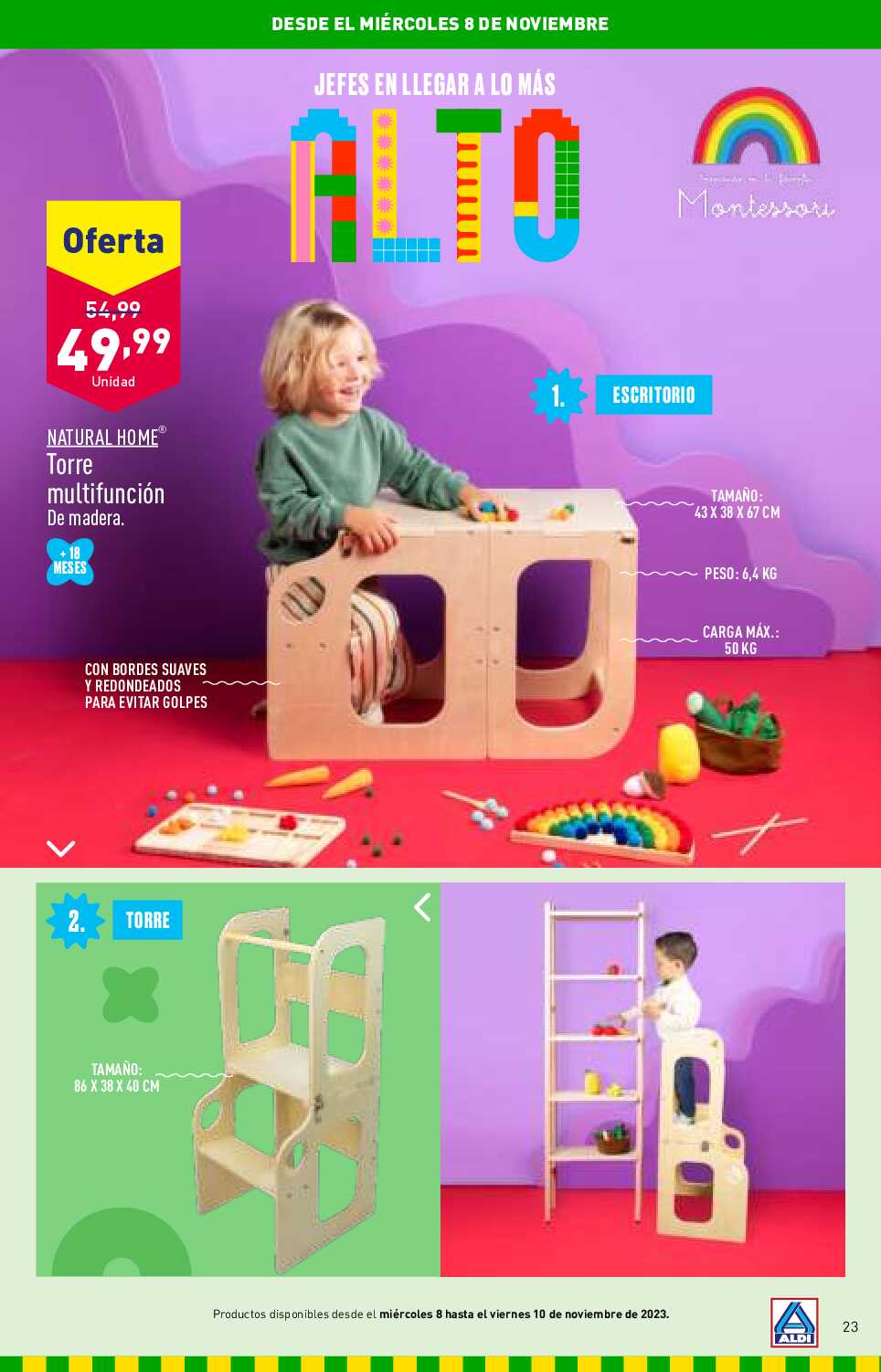 Folleto juguetes Aldi. Página 23