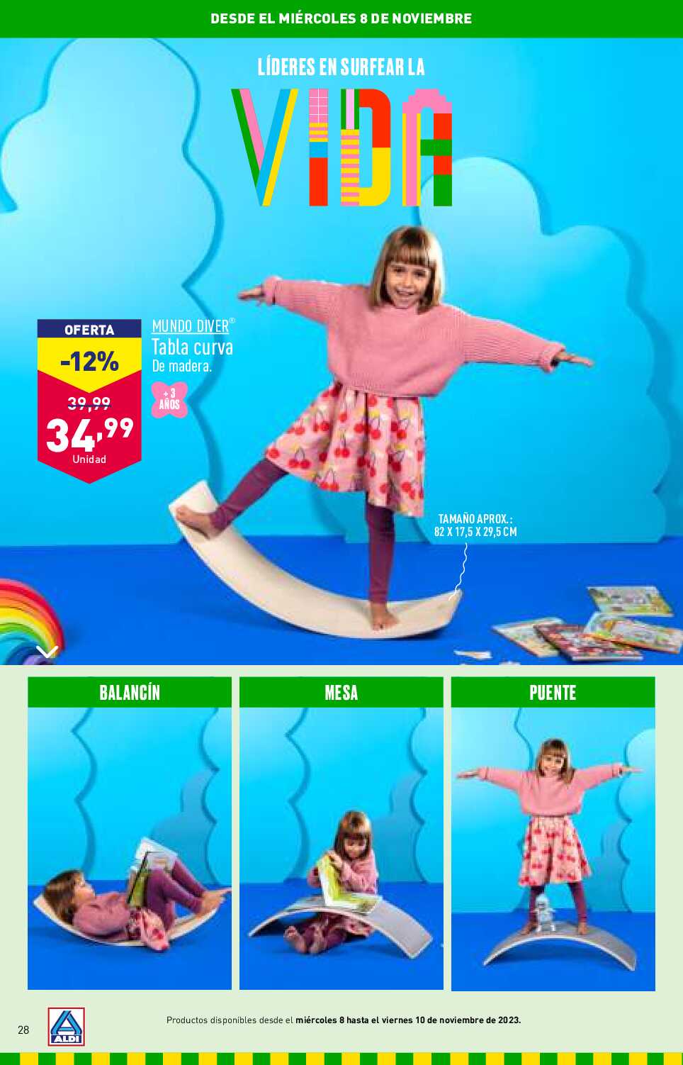 Folleto juguetes Aldi. Página 28