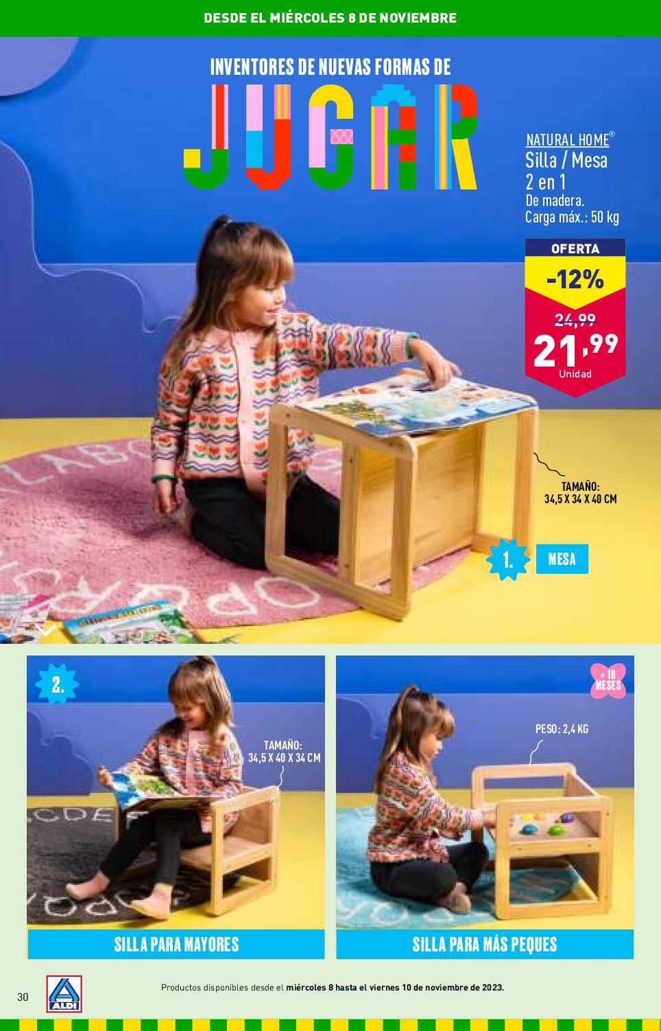 Folleto juguetes Aldi. Página 30