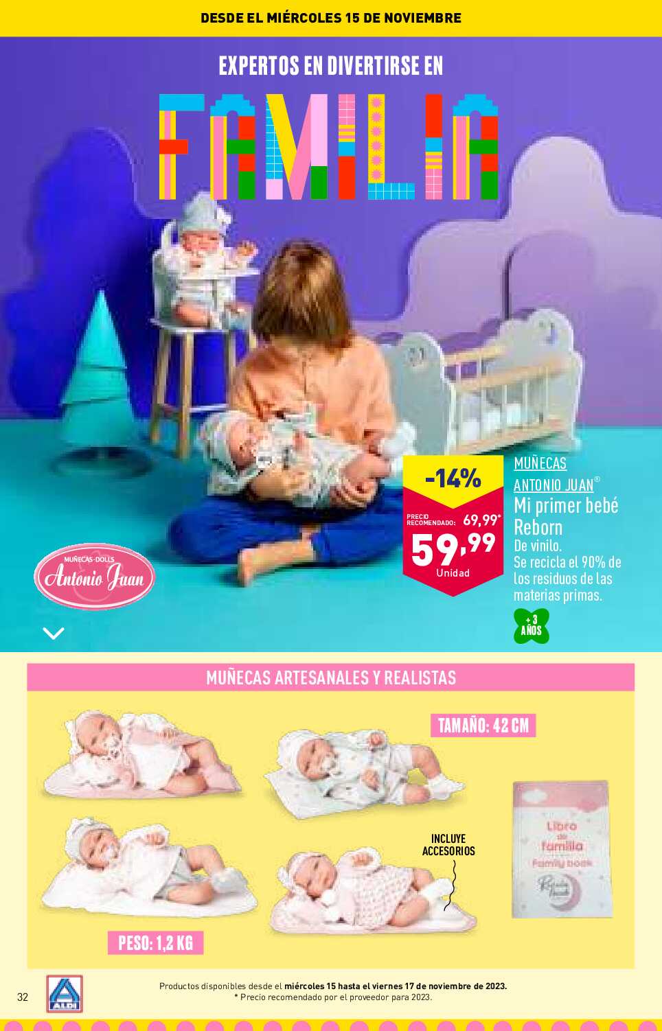 Folleto juguetes Aldi. Página 32