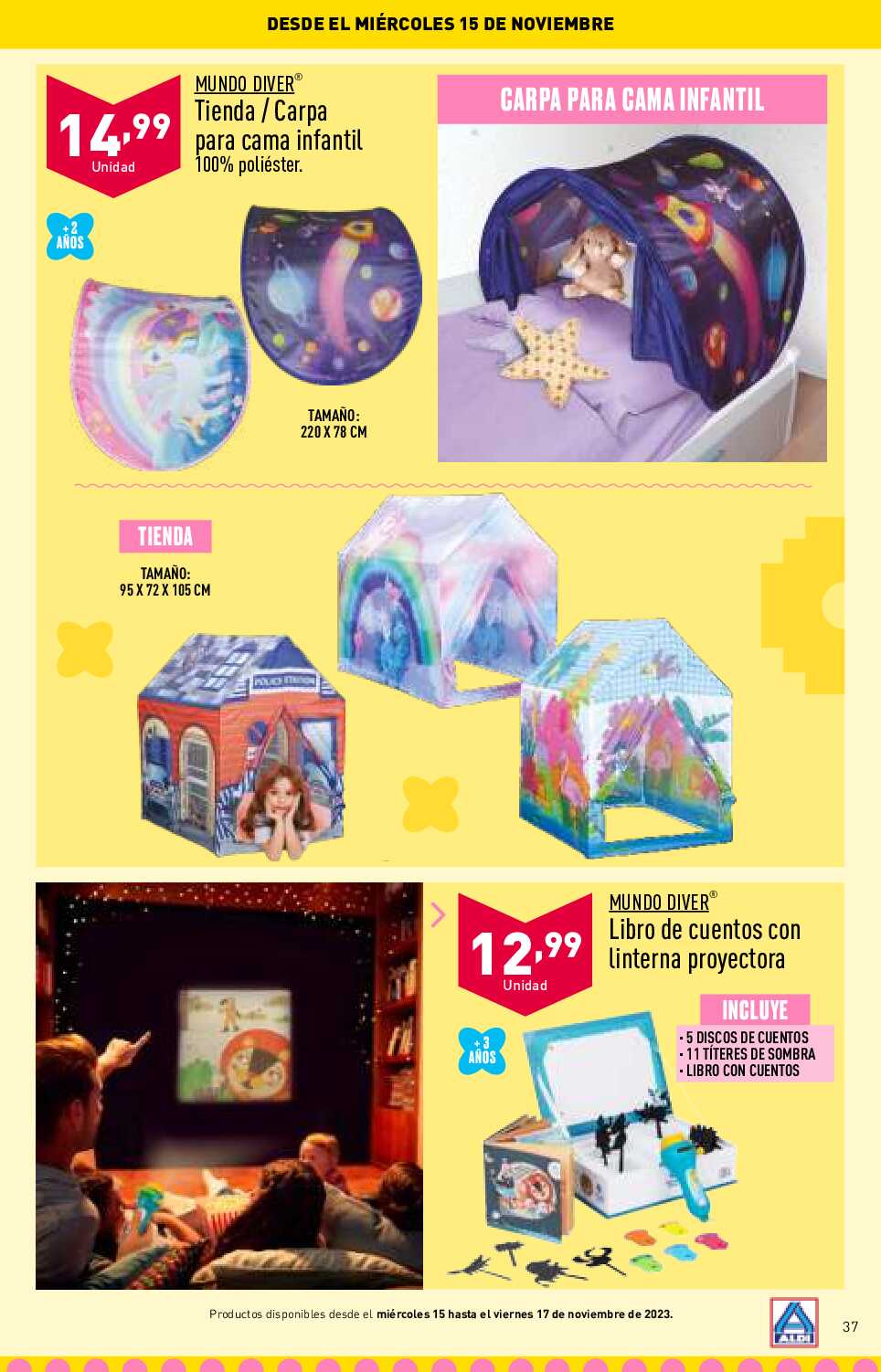Folleto juguetes Aldi. Página 37