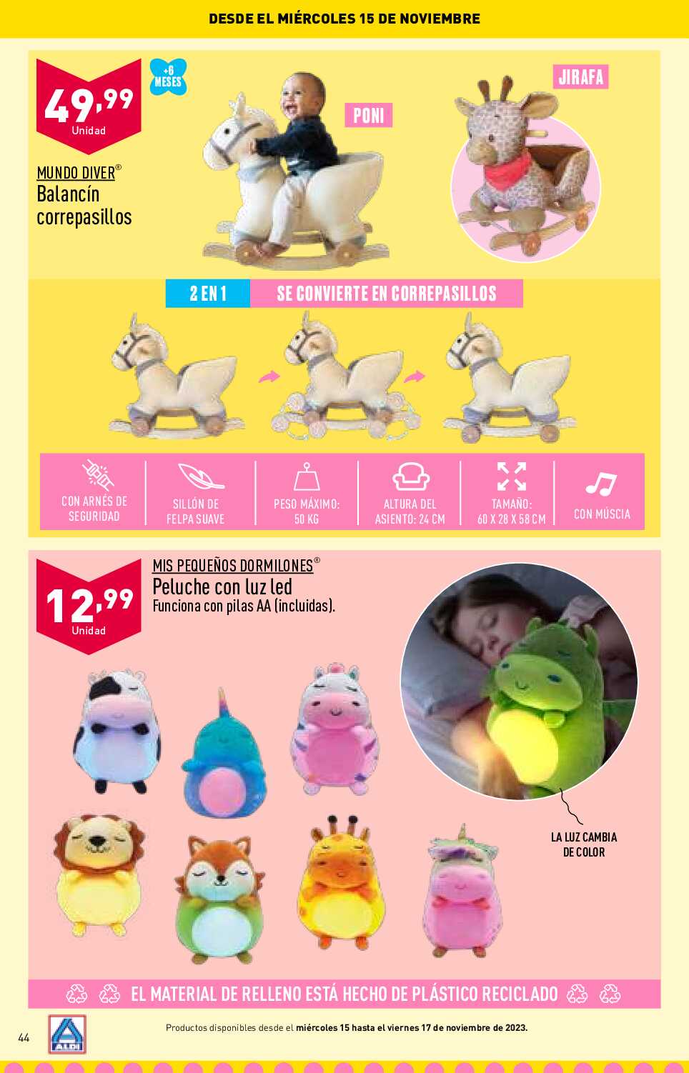 Folleto juguetes Aldi. Página 44