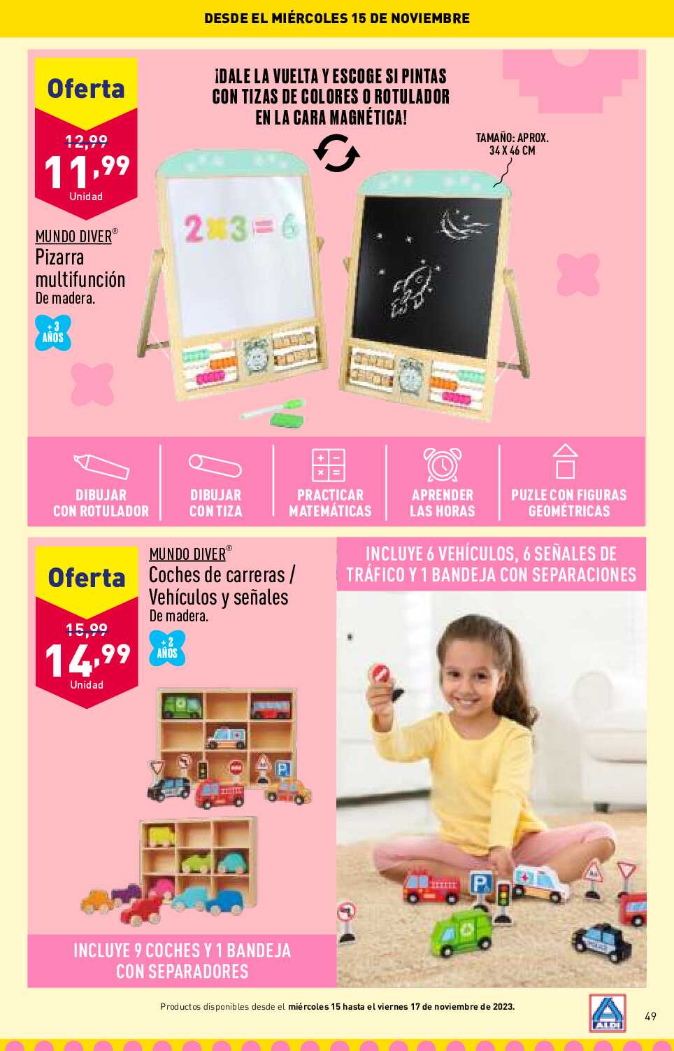 Folleto juguetes Aldi. Página 49