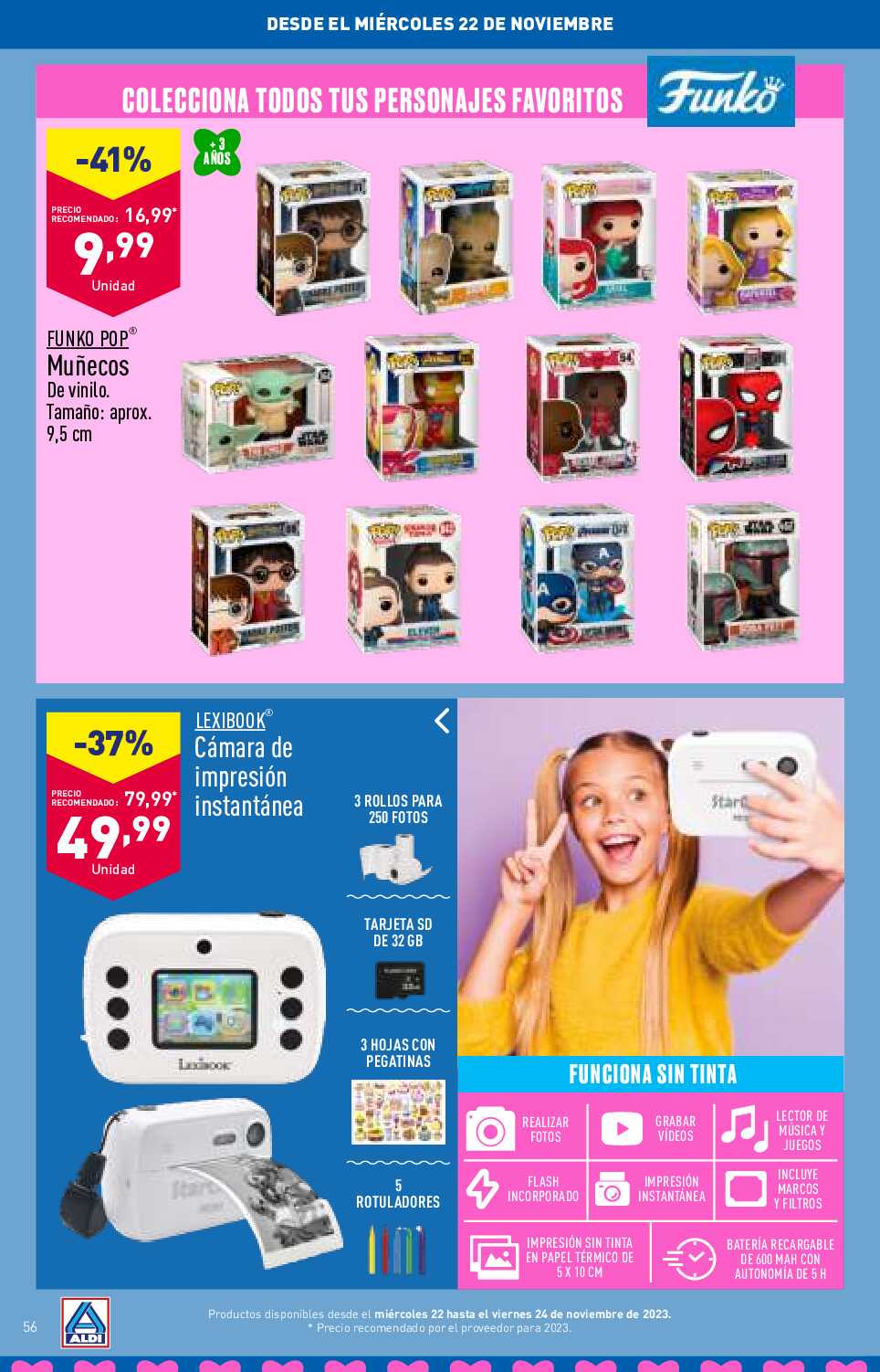 Folleto juguetes Aldi. Página 56
