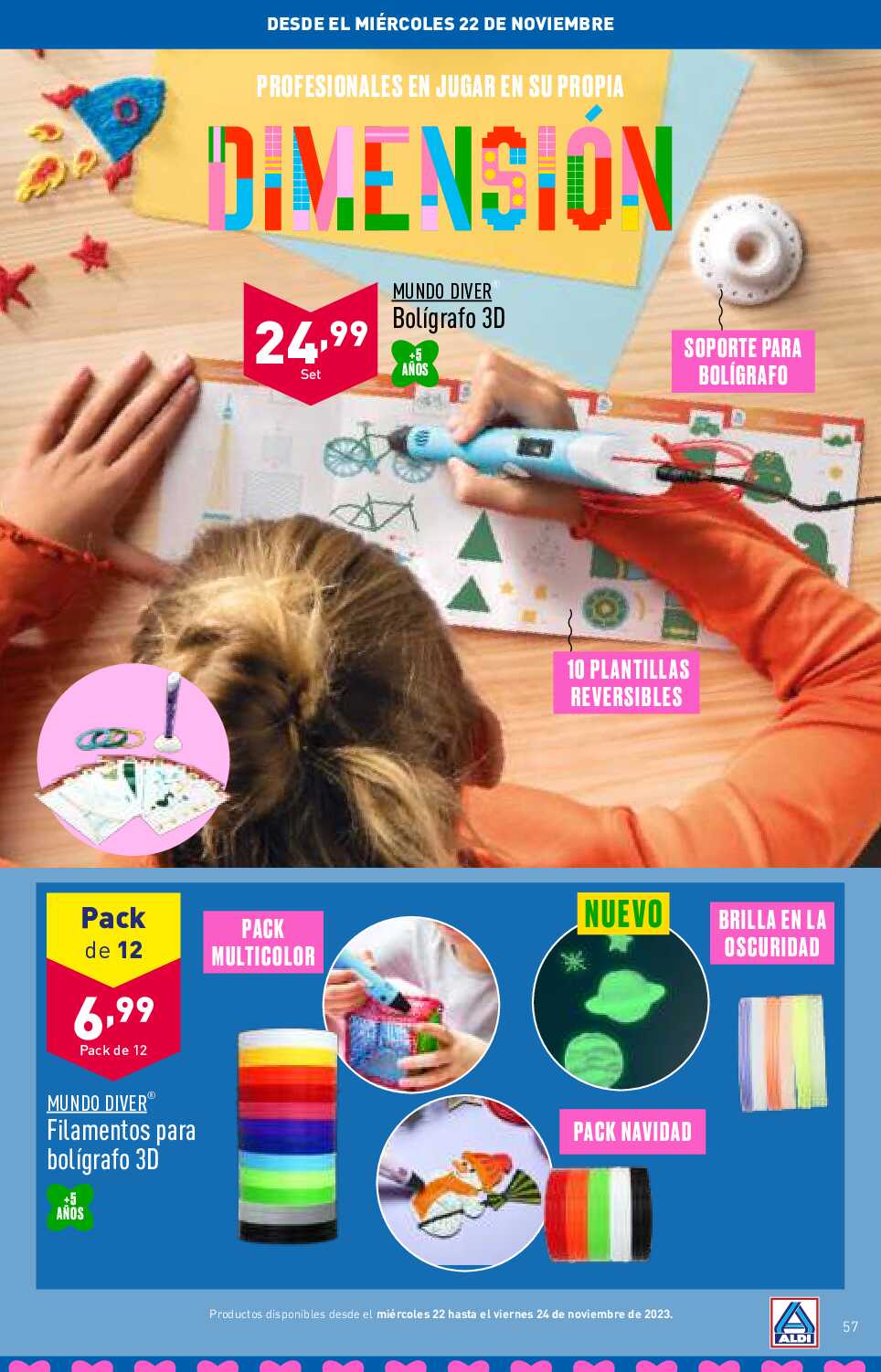 Folleto juguetes Aldi. Página 57