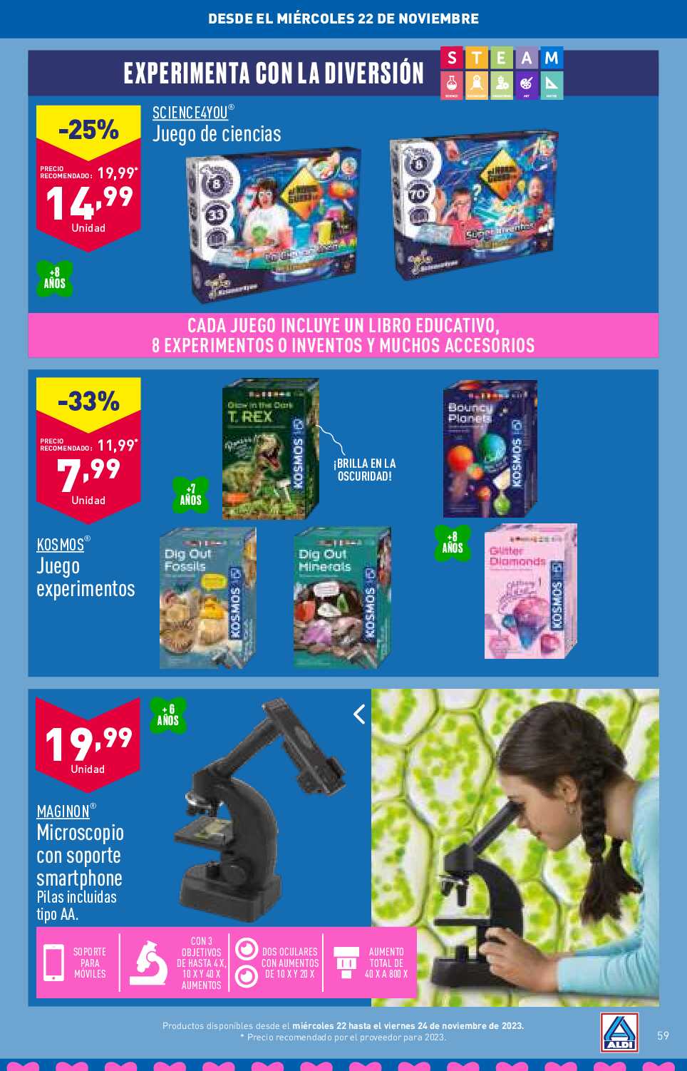 Folleto juguetes Aldi. Página 59