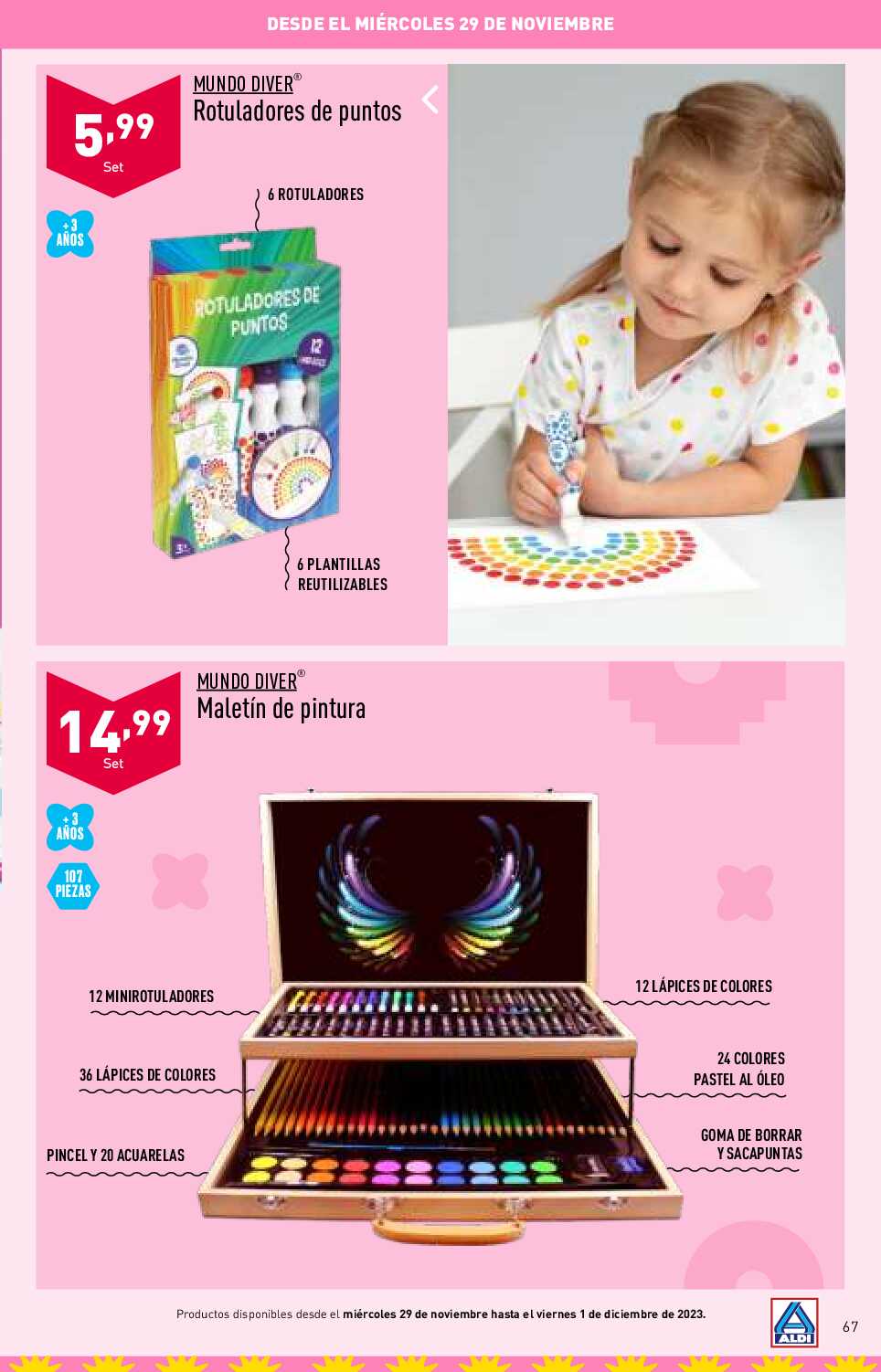Folleto juguetes Aldi. Página 67