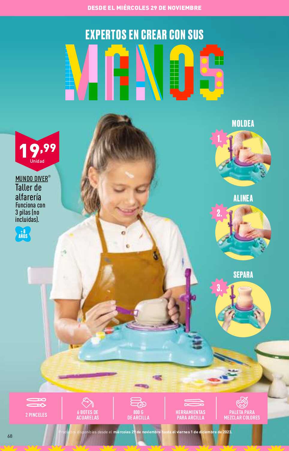Folleto juguetes Aldi. Página 68