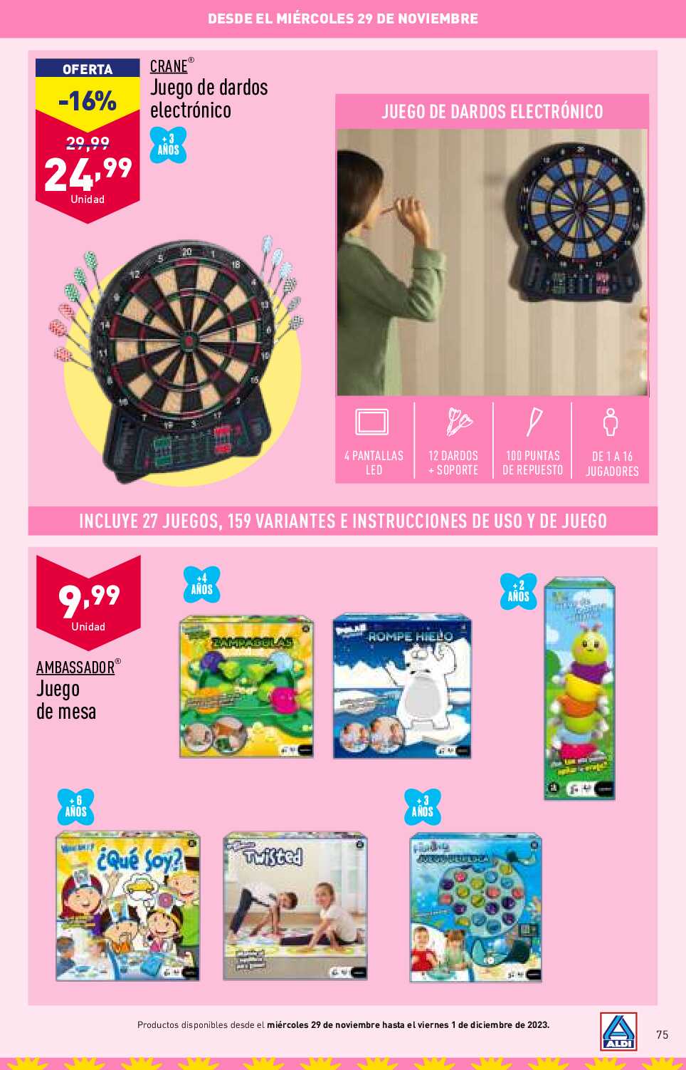Folleto juguetes Aldi. Página 75