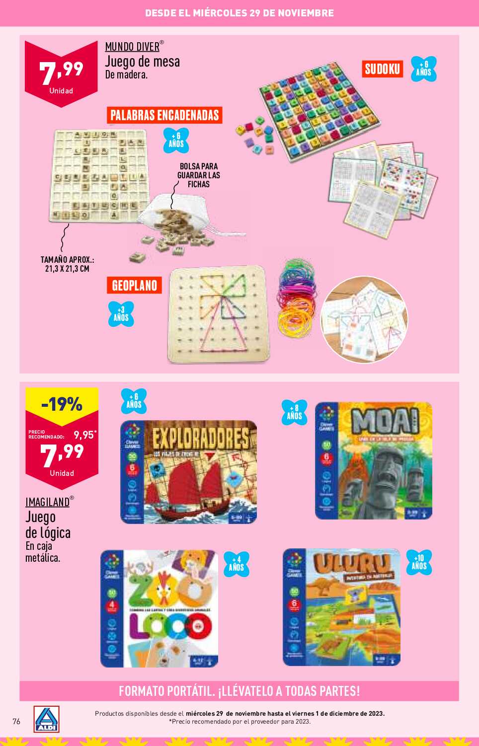 Folleto juguetes Aldi. Página 76