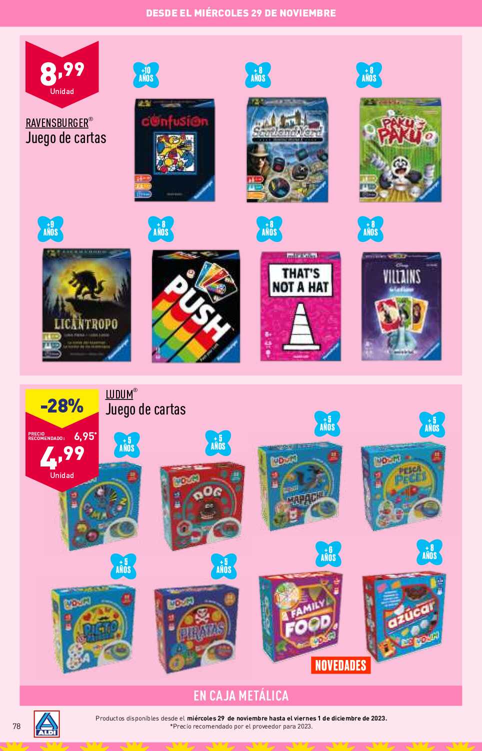 Folleto juguetes Aldi. Página 78