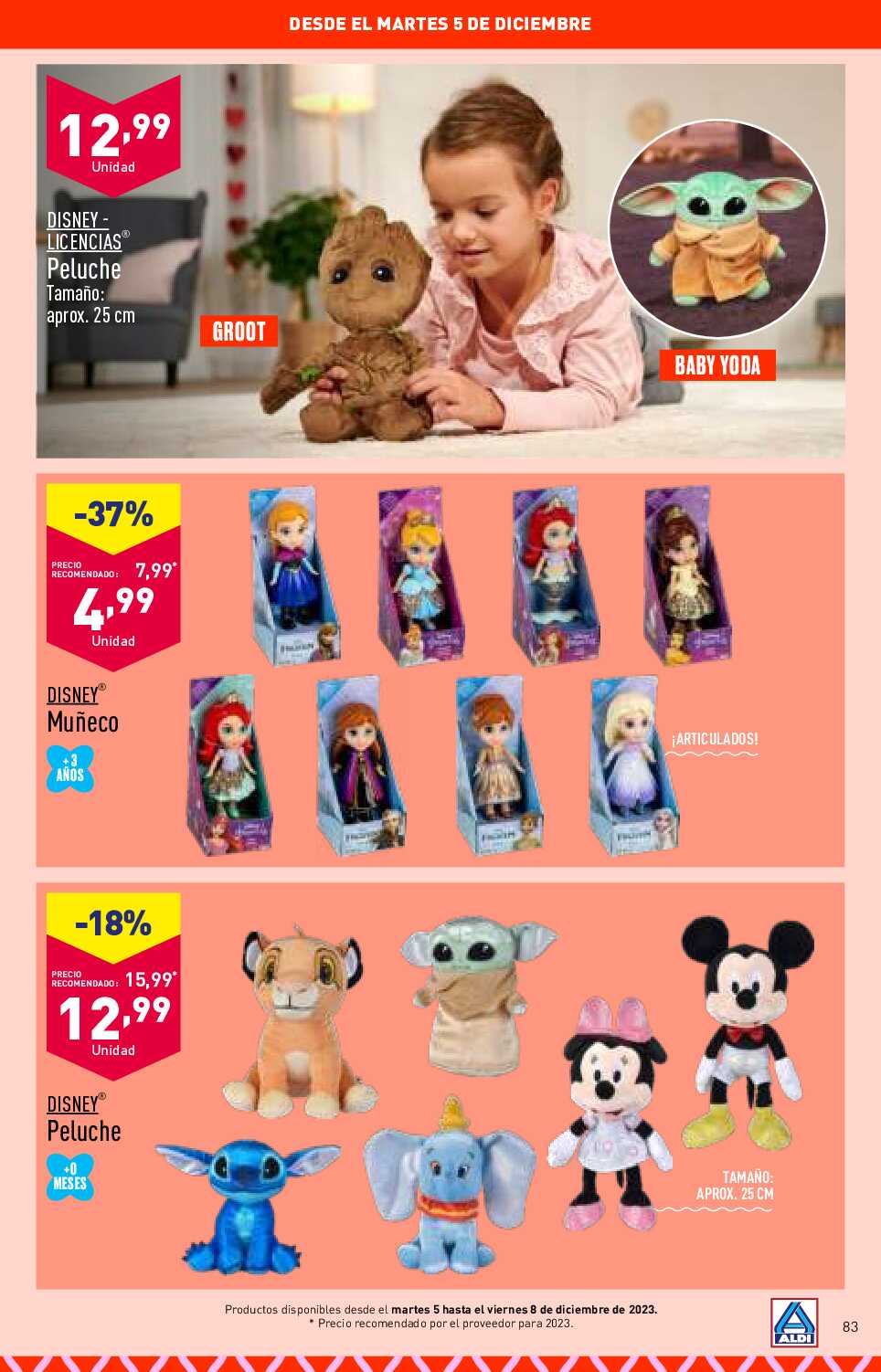 Folleto juguetes Aldi. Página 83
