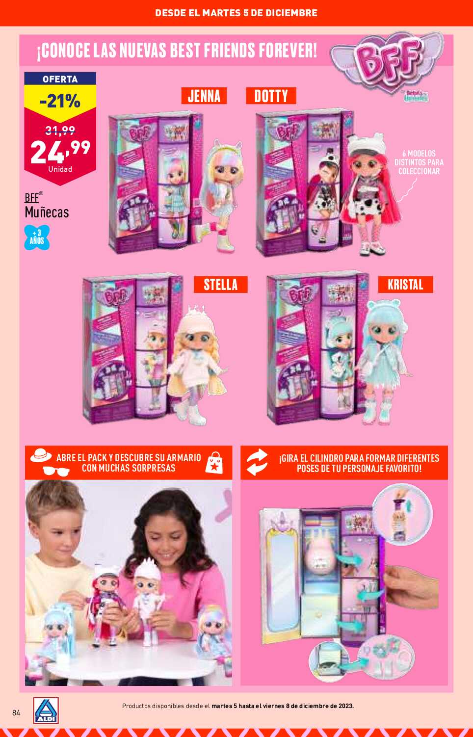 Folleto juguetes Aldi. Página 84