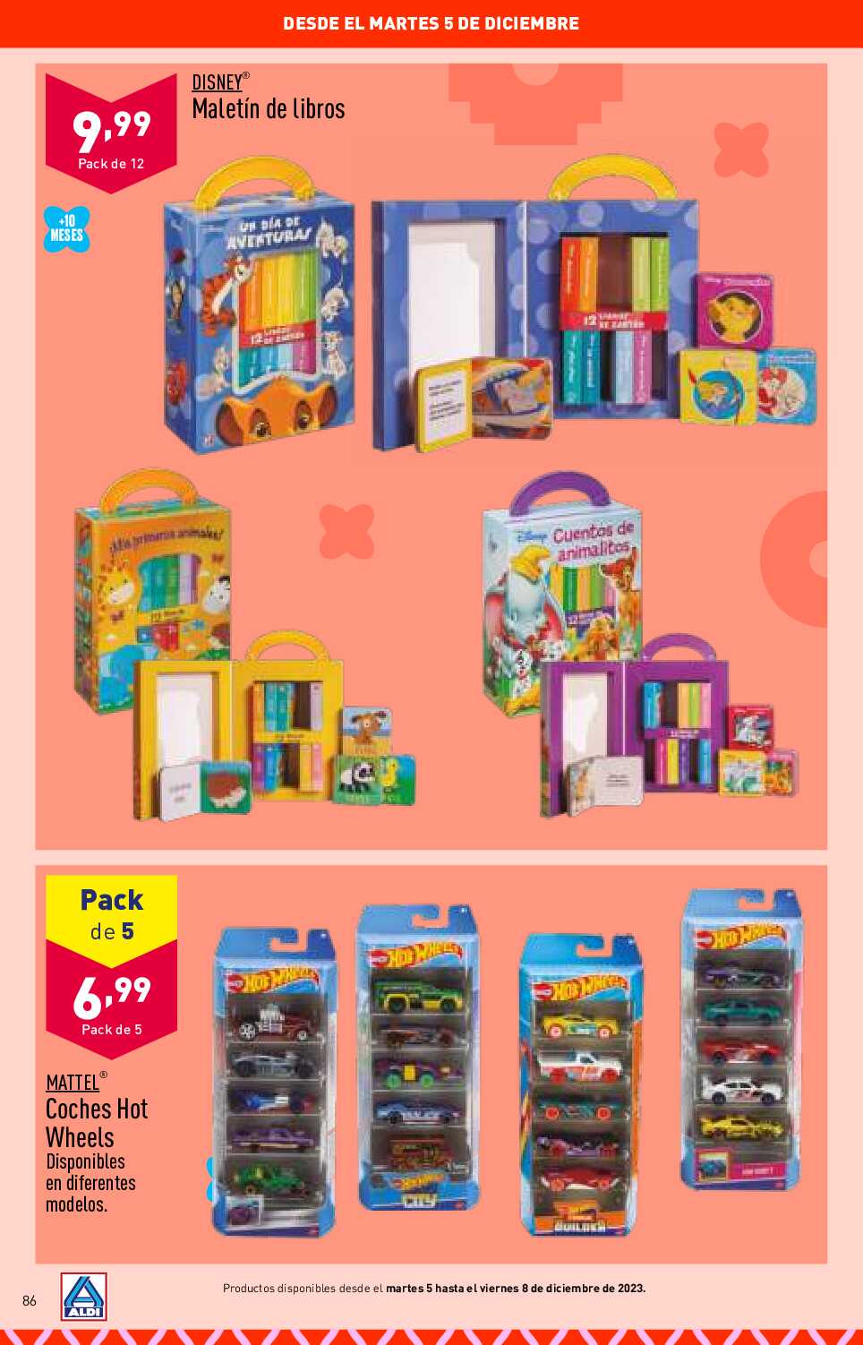 Folleto juguetes Aldi. Página 86