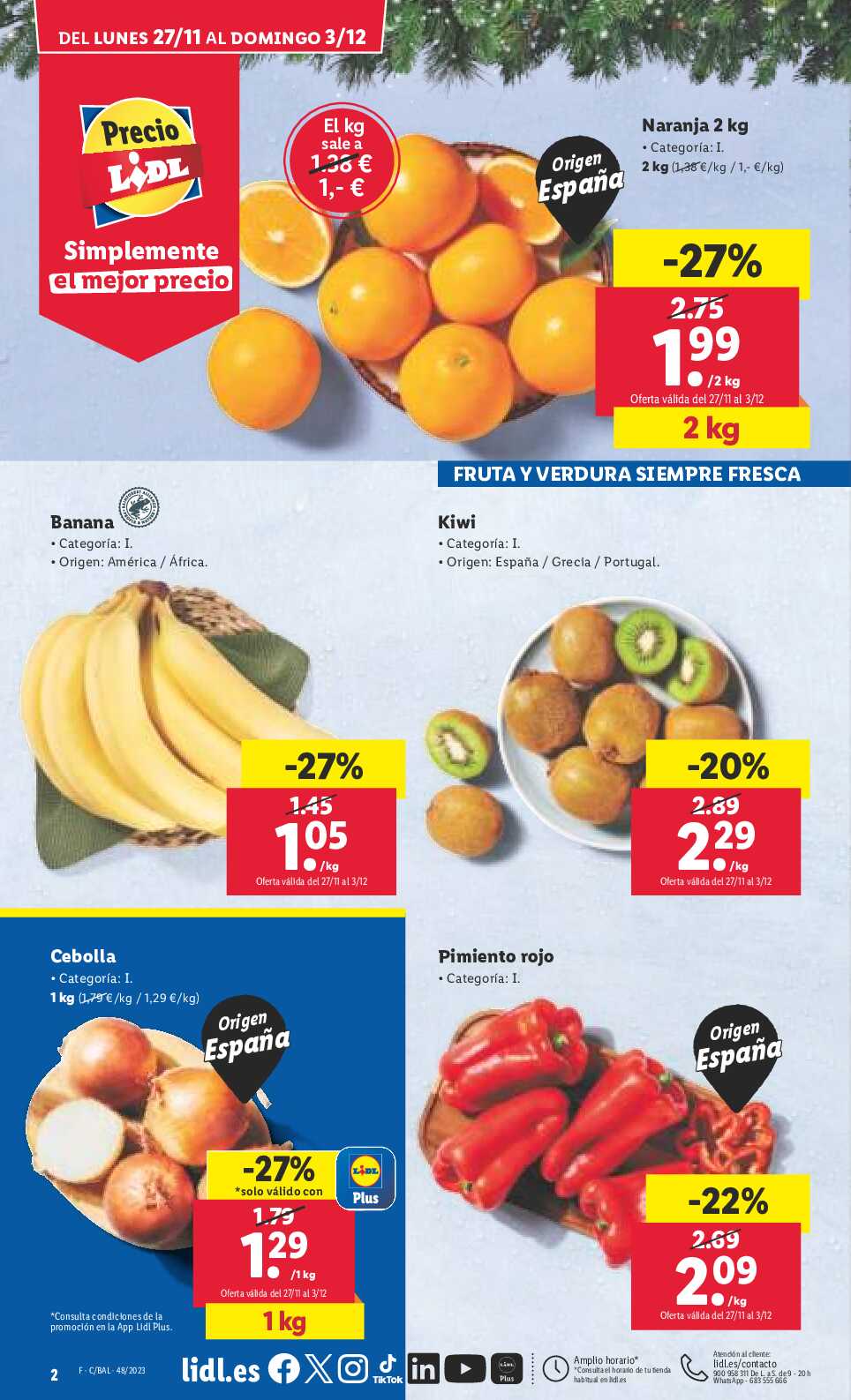 Folleto semanal Lidl. Página 02