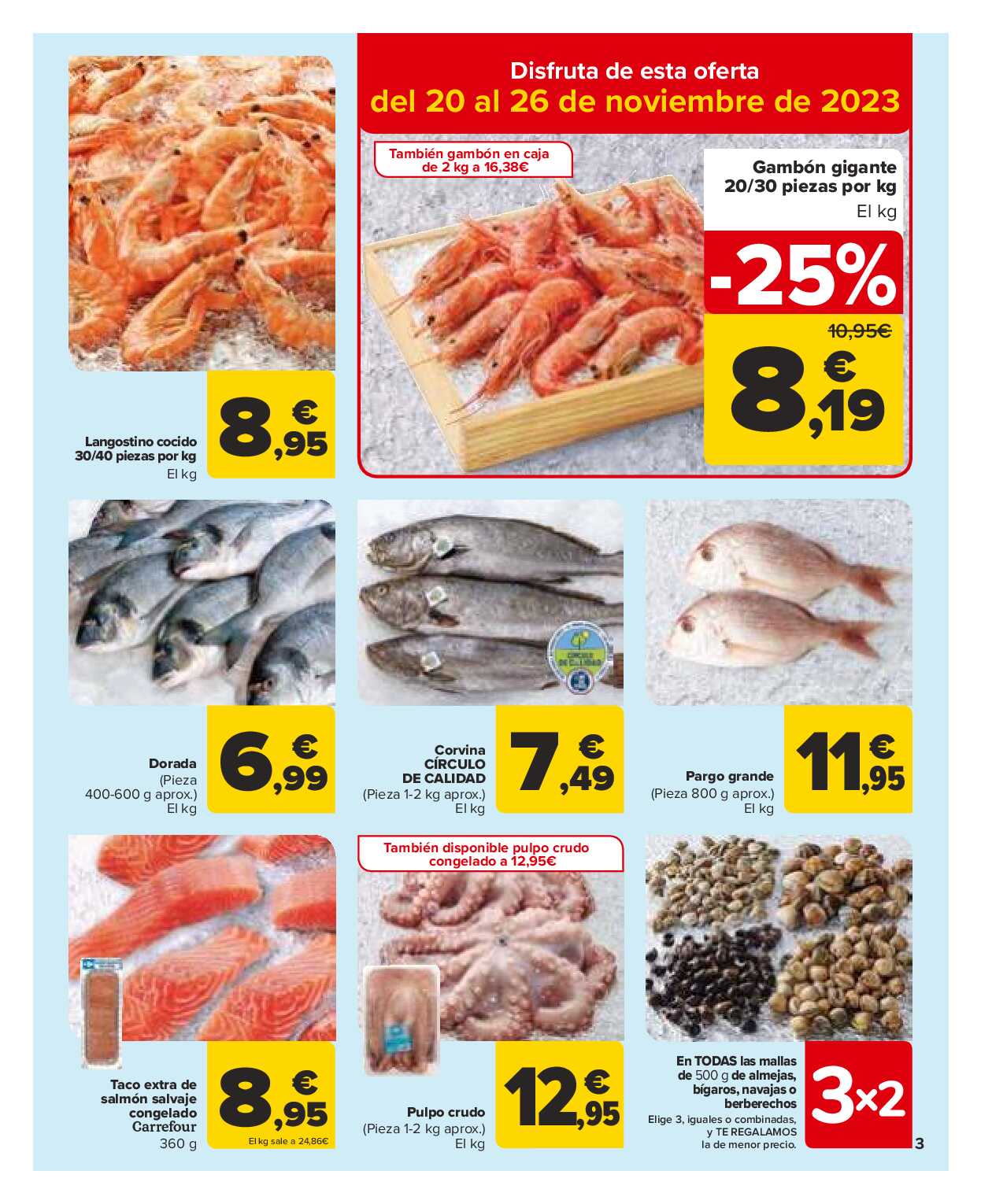 Folleto 3x2 Carrefour. Página 03