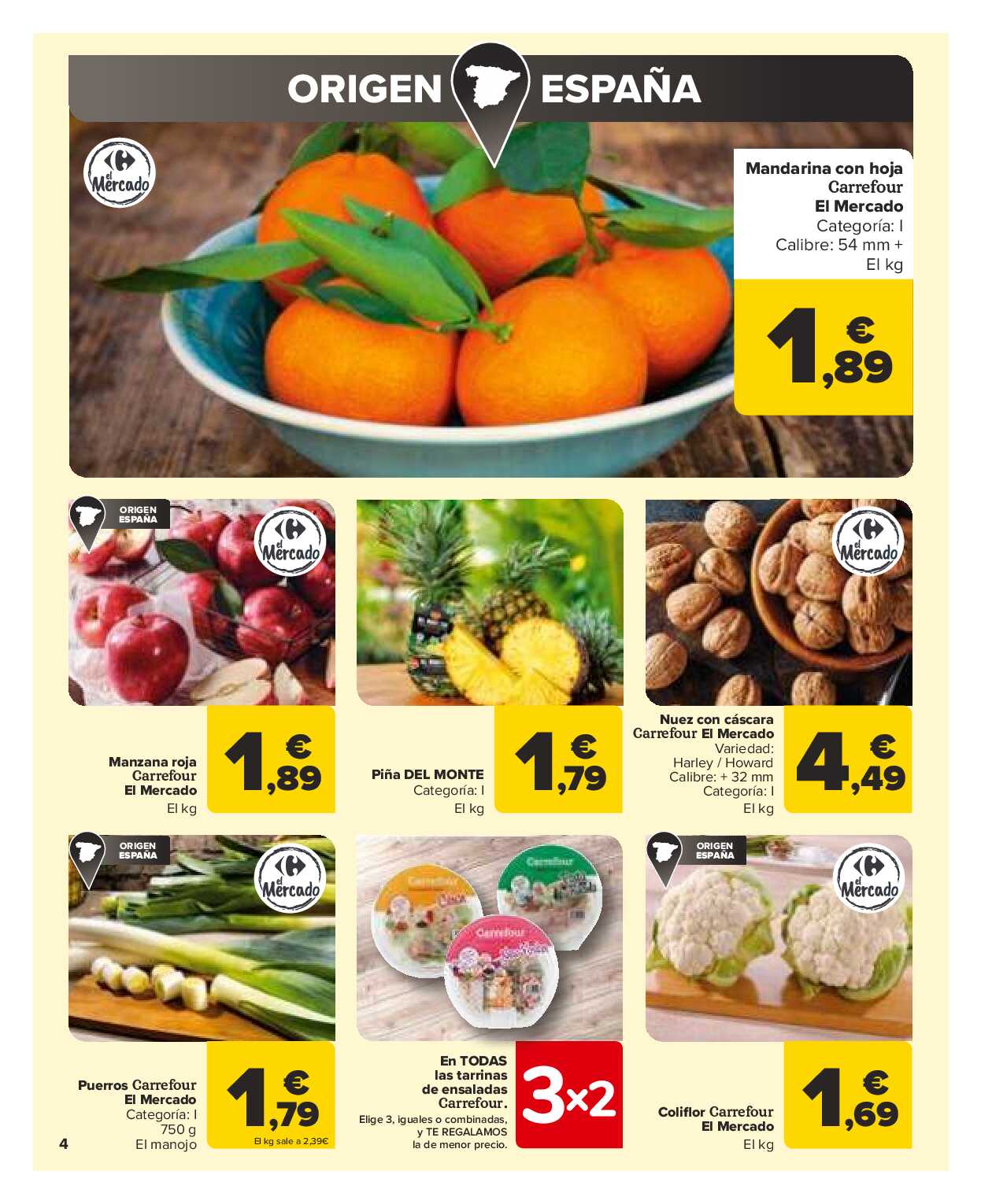Folleto 3x2 Carrefour. Página 04