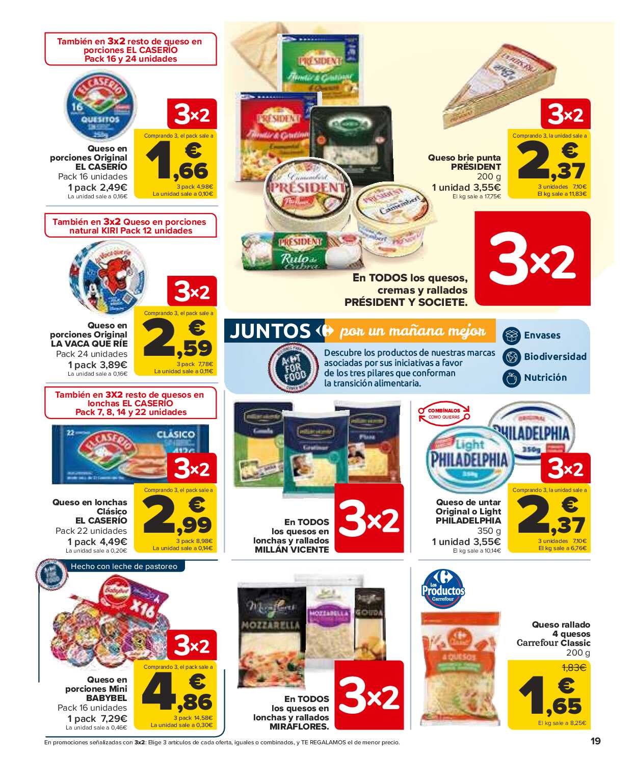 Folleto 3x2 Carrefour. Página 19