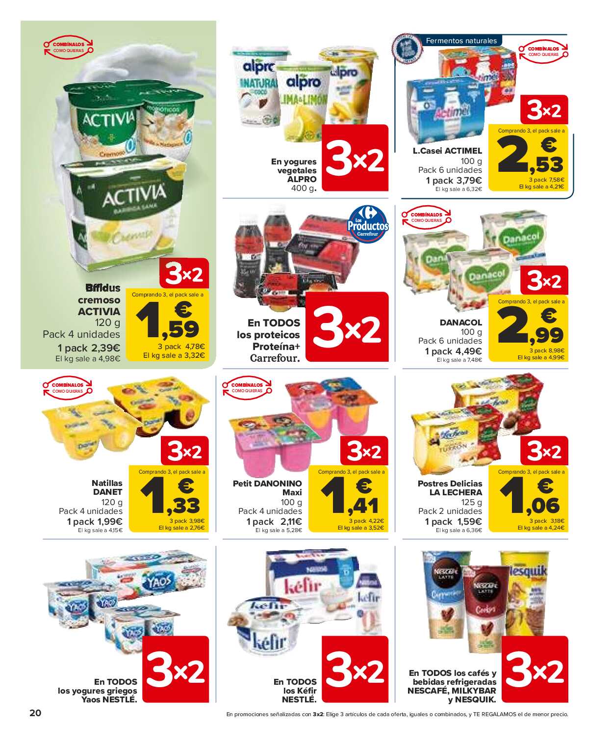 Folleto 3x2 Carrefour. Página 20