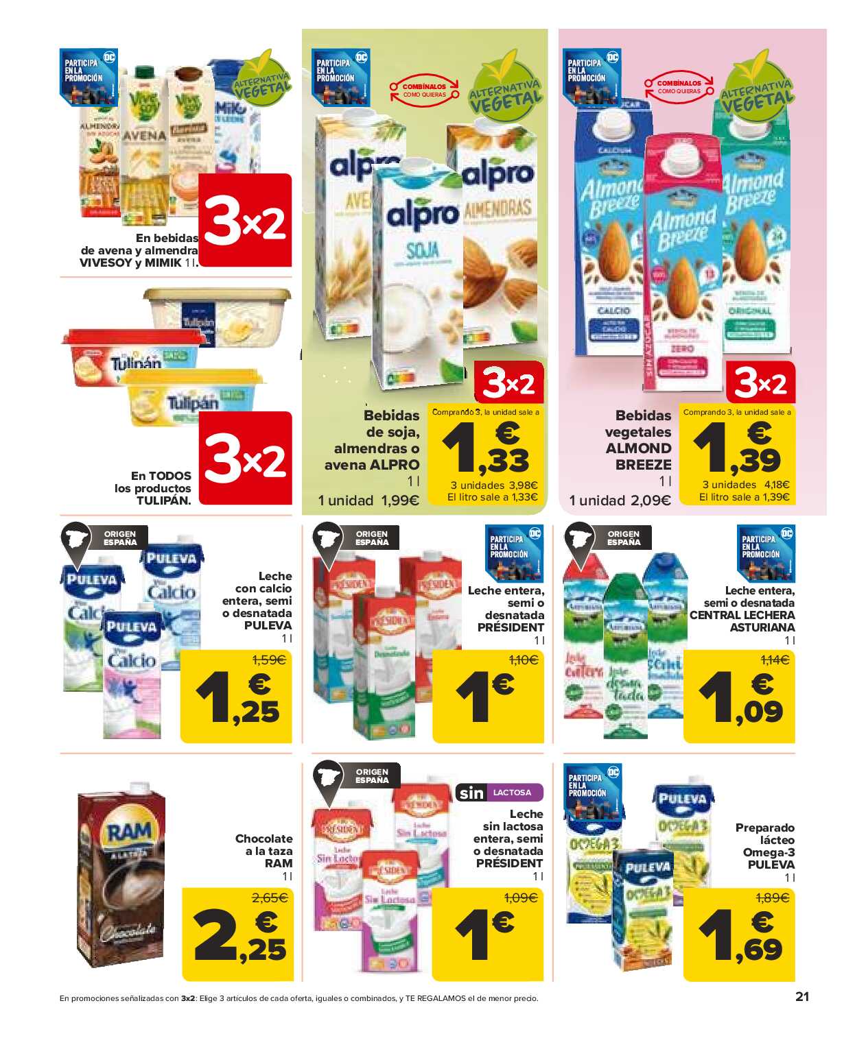 Folleto 3x2 Carrefour. Página 21