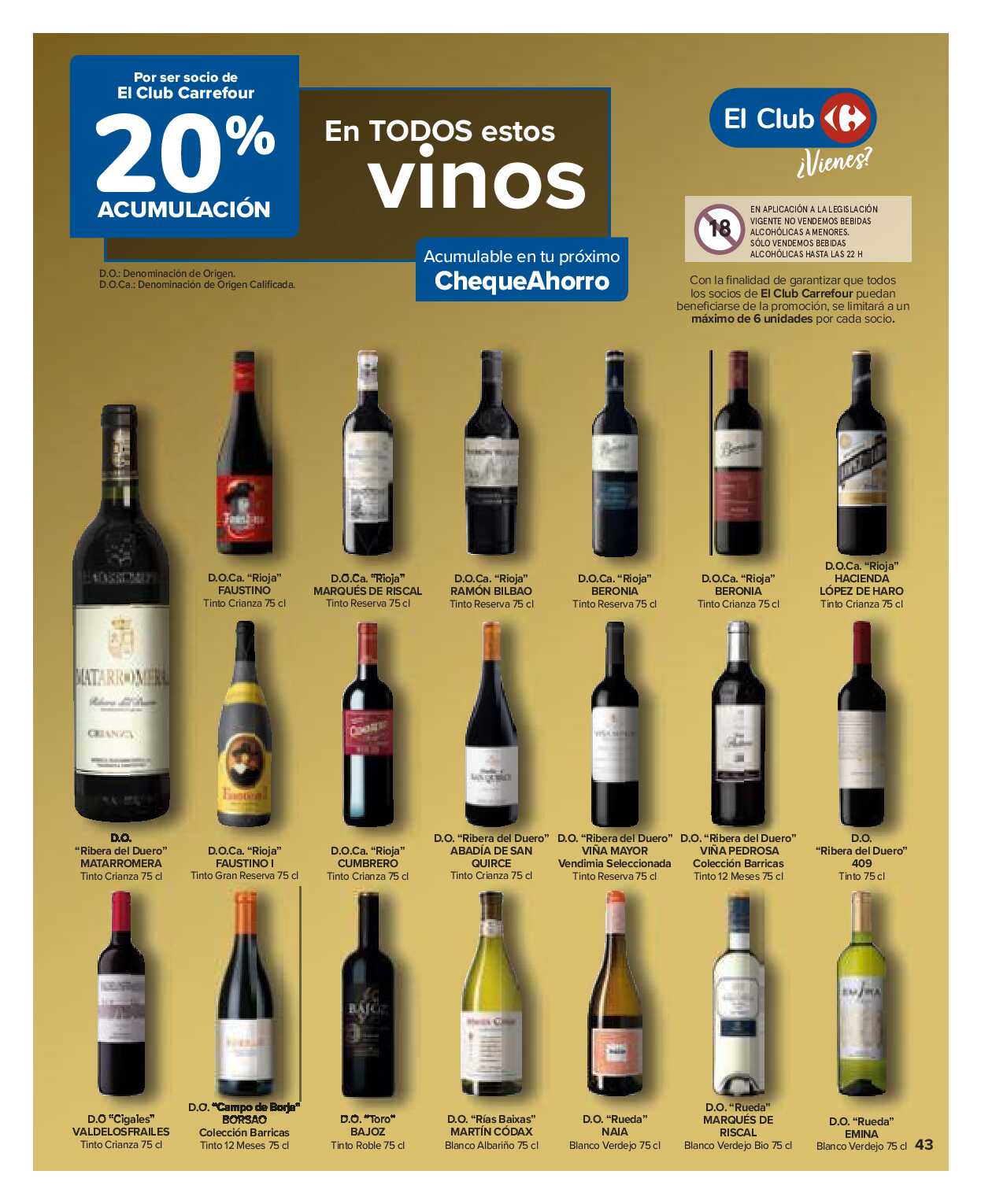 Folleto 3x2 Carrefour. Página 43