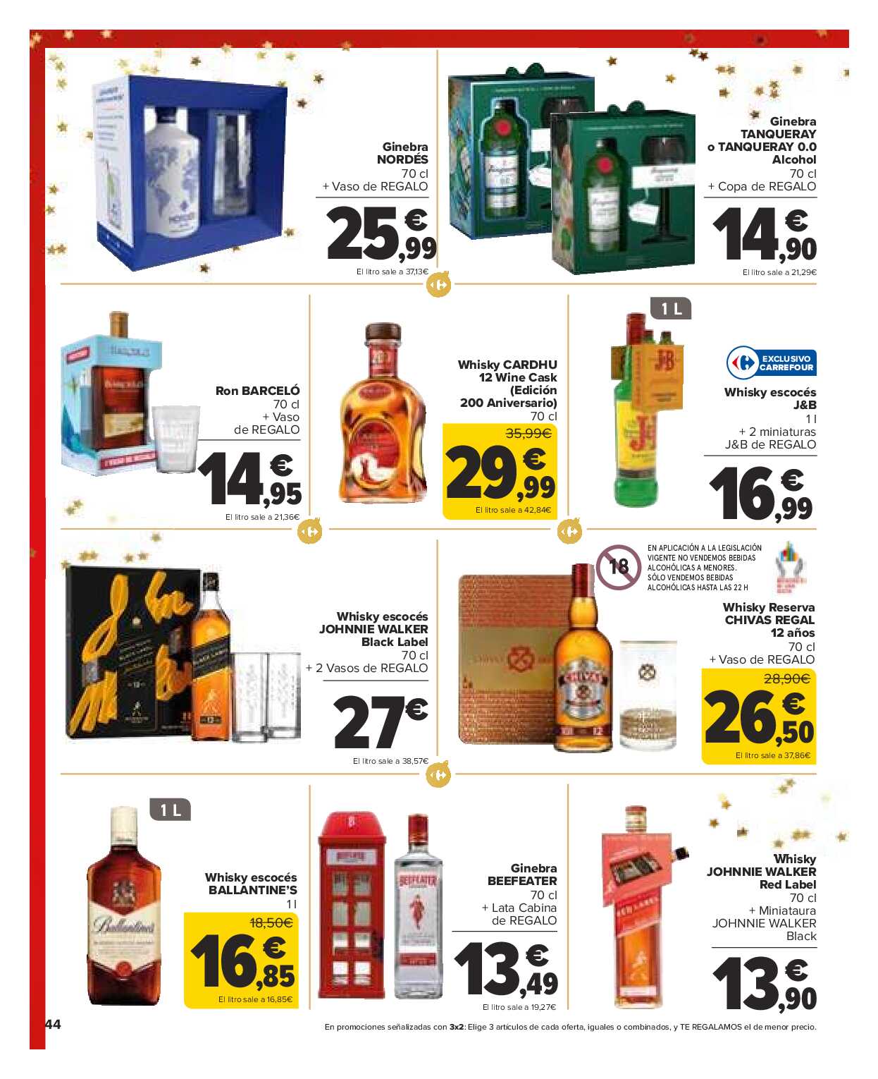 Folleto 3x2 Carrefour. Página 44