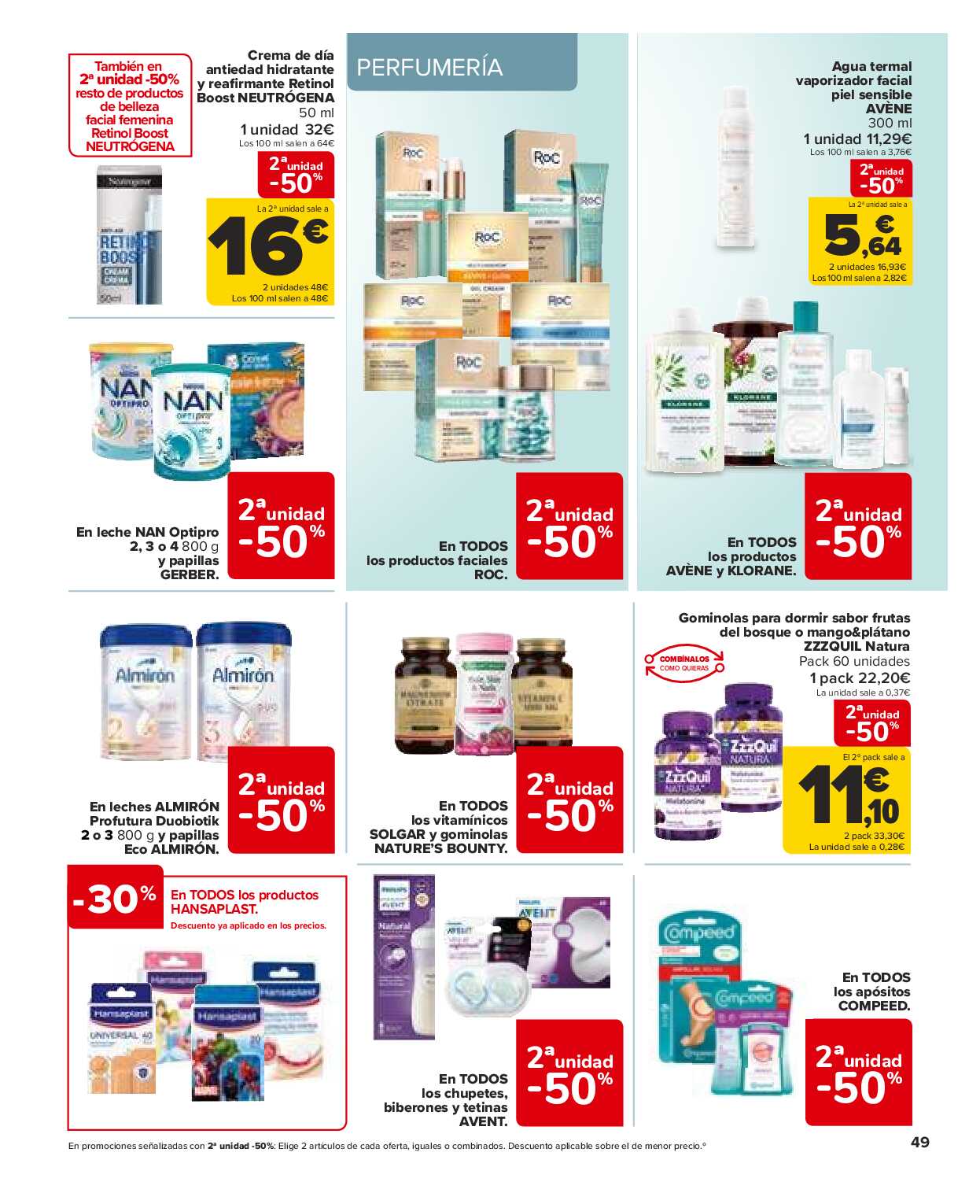 Folleto 3x2 Carrefour. Página 49