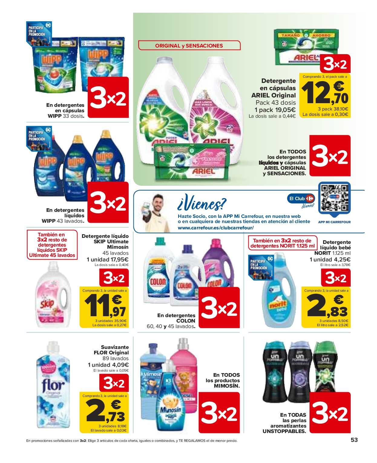 Folleto 3x2 Carrefour. Página 53