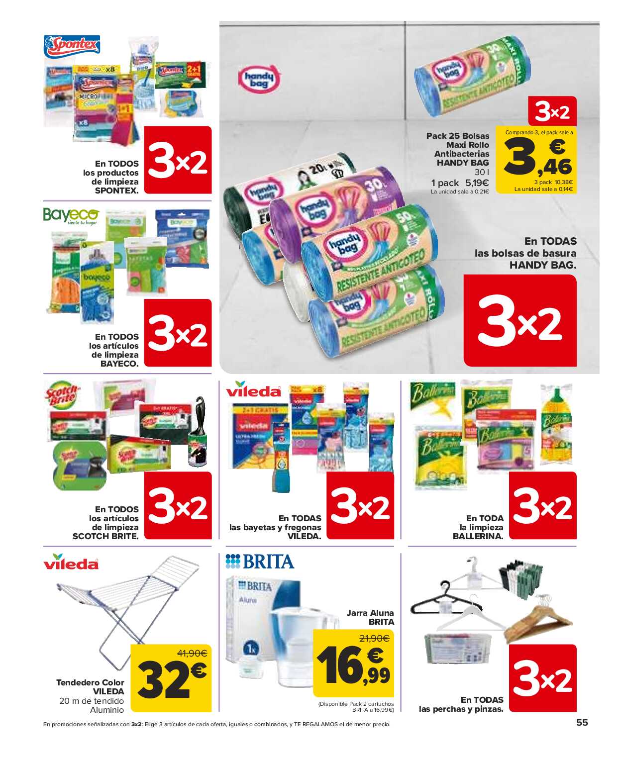 Folleto 3x2 Carrefour. Página 55