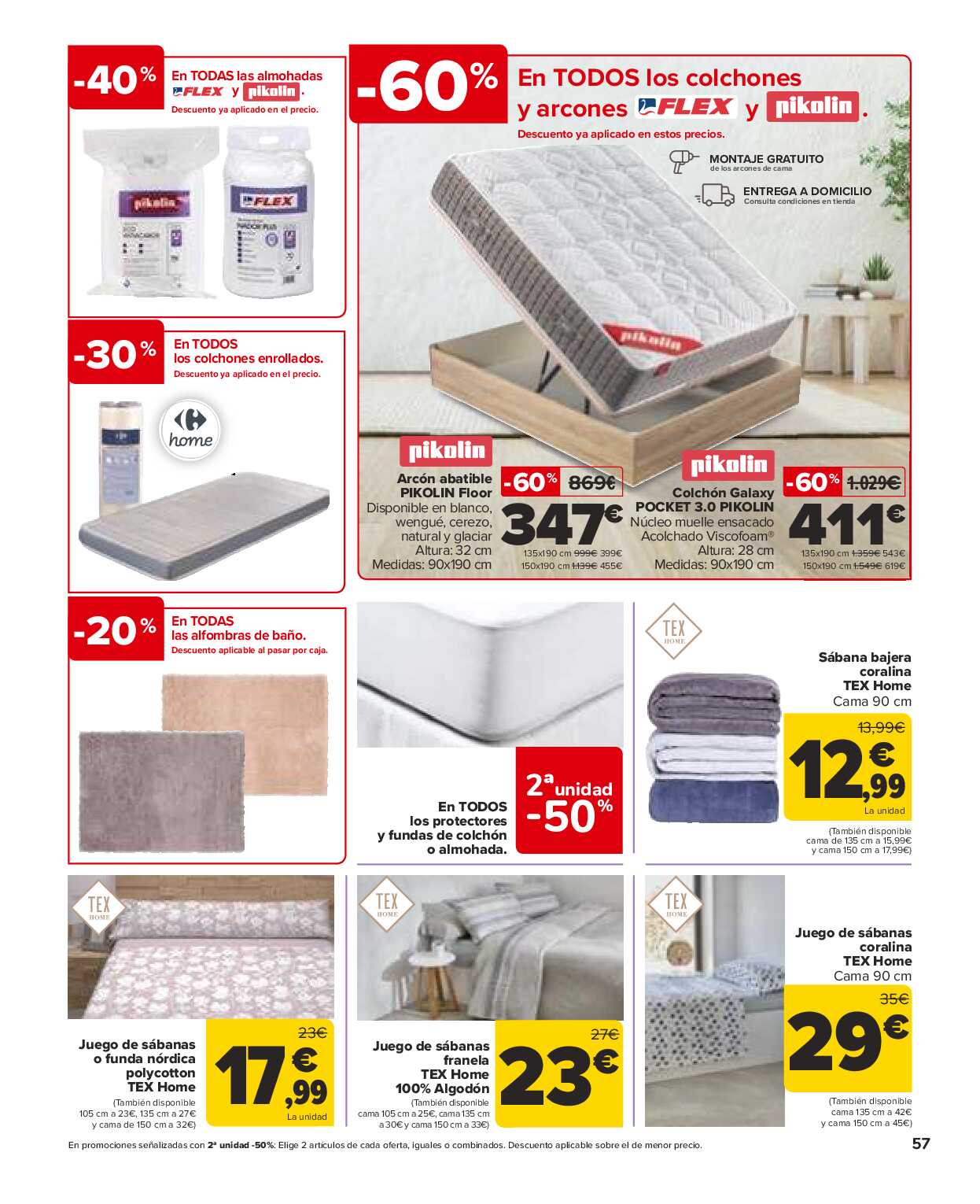 Folleto 3x2 Carrefour. Página 57