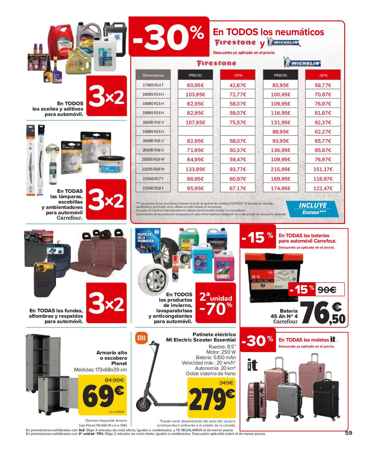 Folleto 3x2 Carrefour. Página 59