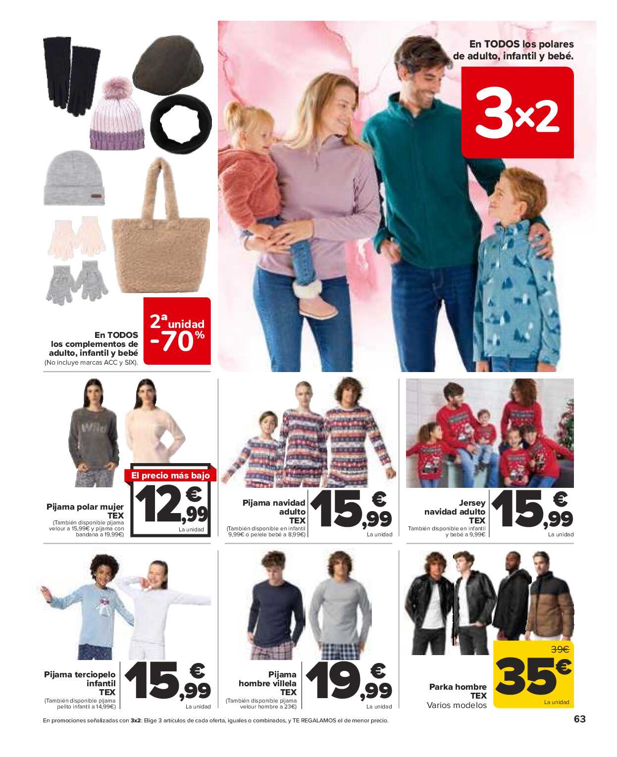Folleto 3x2 Carrefour. Página 63