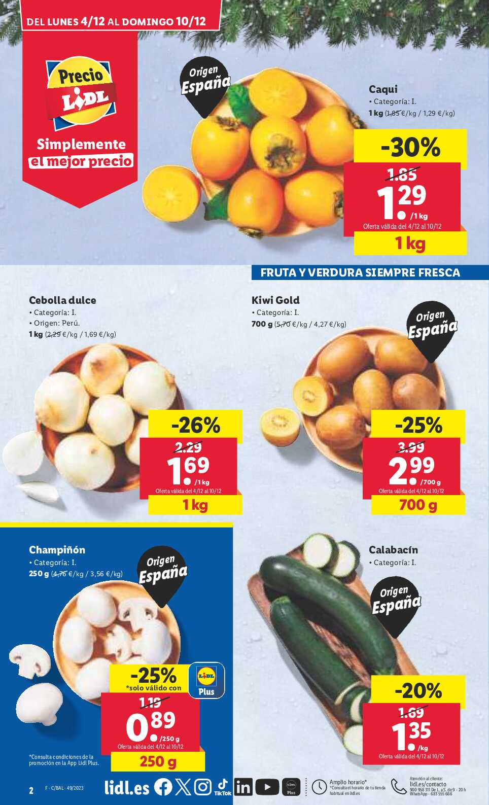 Folleto semanal Lidl. Página 02
