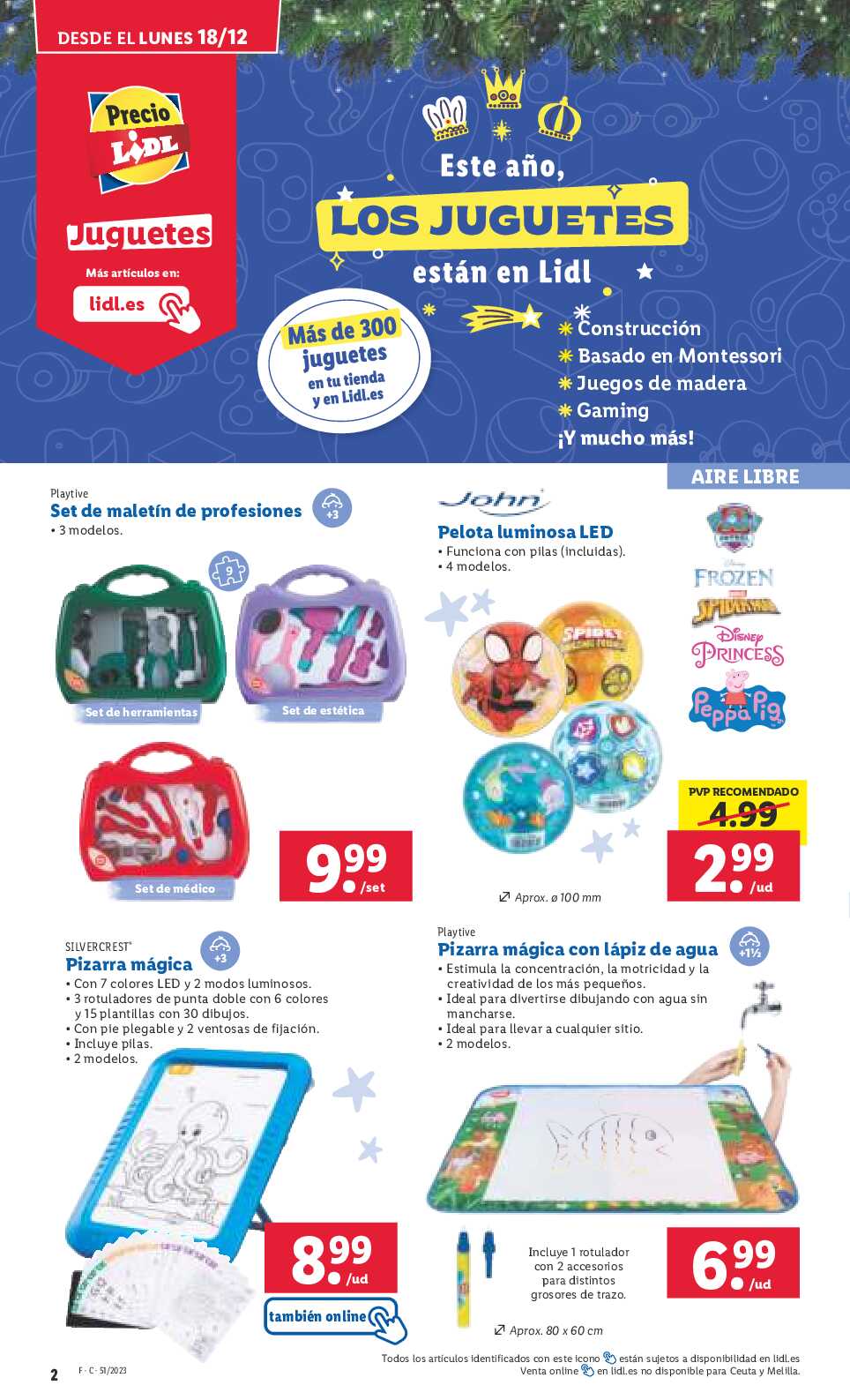Folleto semanal bazar Lidl. Página 02