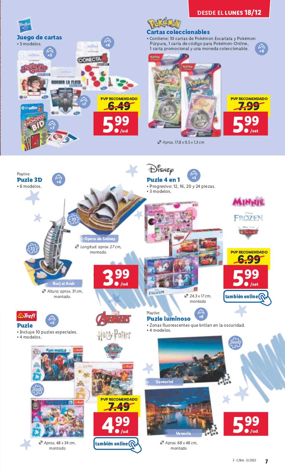 Folleto semanal bazar Lidl. Página 07